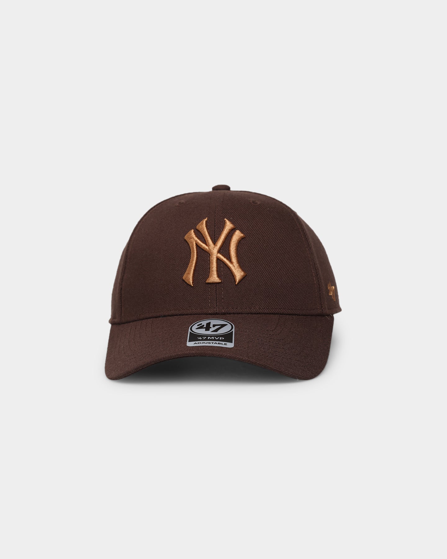 New York Yankees MVP 47 Brand Snapback Hat - Adjustable Brown Baseball Cap for Men & Women - Perfect for Sports Fans, Casual Wear & Game Day Outfits