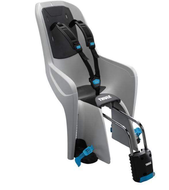 Thule Ridealong Lite Bike Seat - Light Gray Child Bike Seat for Toddlers - Safe & Comfortable Bicycle Child Carrier for Outdoor Family Adventures