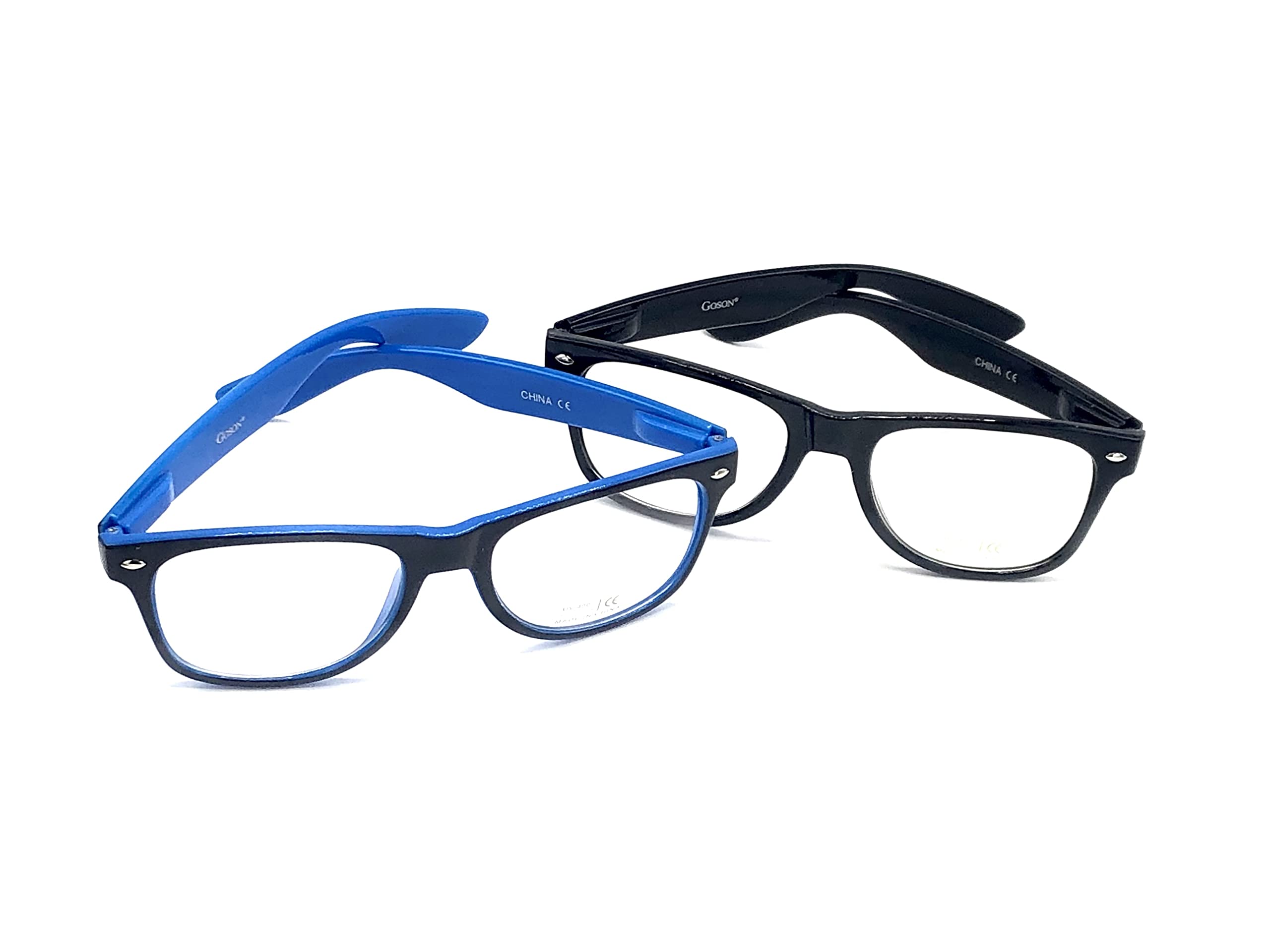 Goson Clear Lens Non-Prescription Eyeglasses Frames for Women & Men - Lightweight Comfortable Reading & Fashion Accessory for Work, Study, and Daily Wear