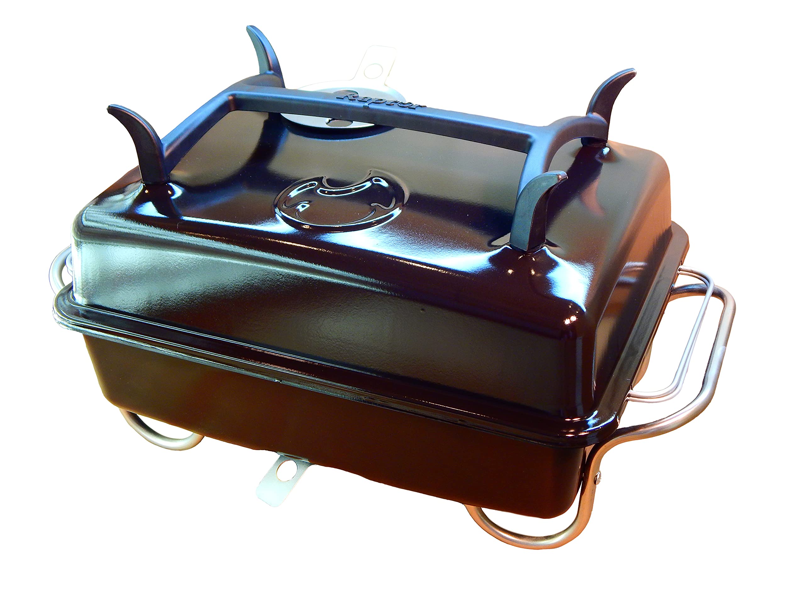 Raptor Grilling Large Portable Charcoal Grill - Black Rush | Money Saving BBQ Grill with Clean Hands Design | Perfect for Backyard Camping, Tailgating & Outdoor Cooking