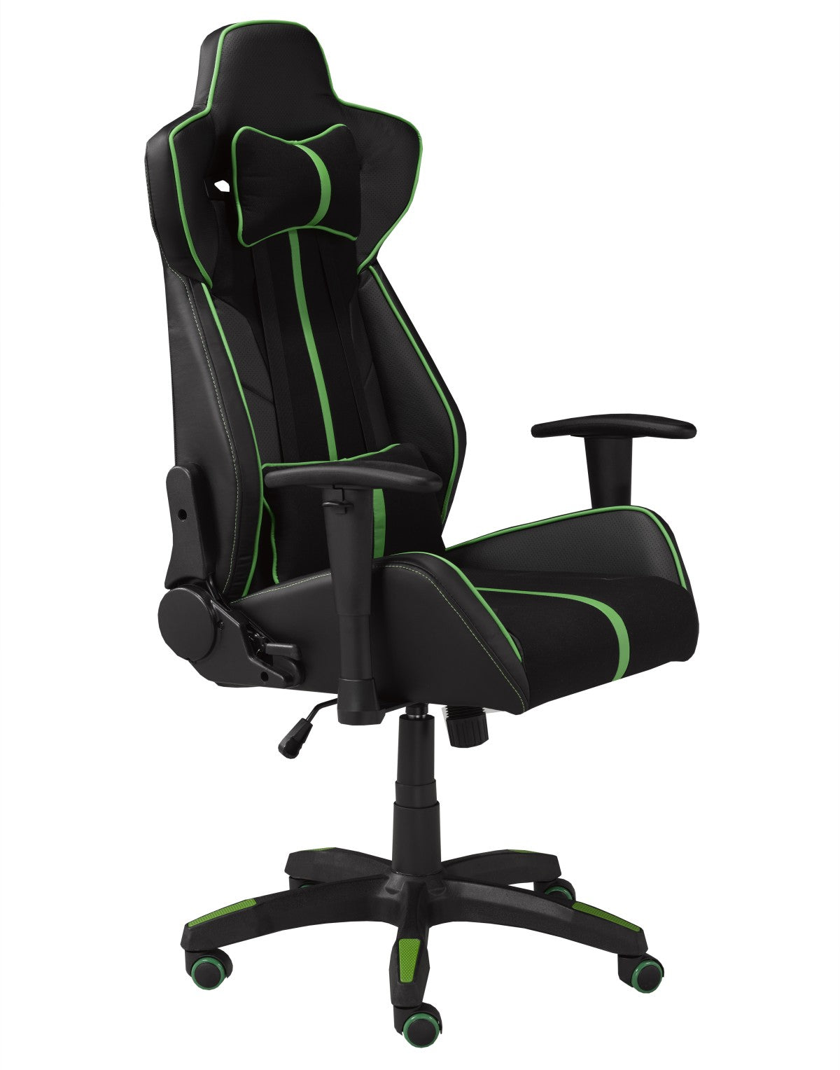 Premium Gaming Desk & Chair Set in Green/Black - Ergonomic Design for PC & Console Gamers - Perfect for Home Office & Gaming Setup