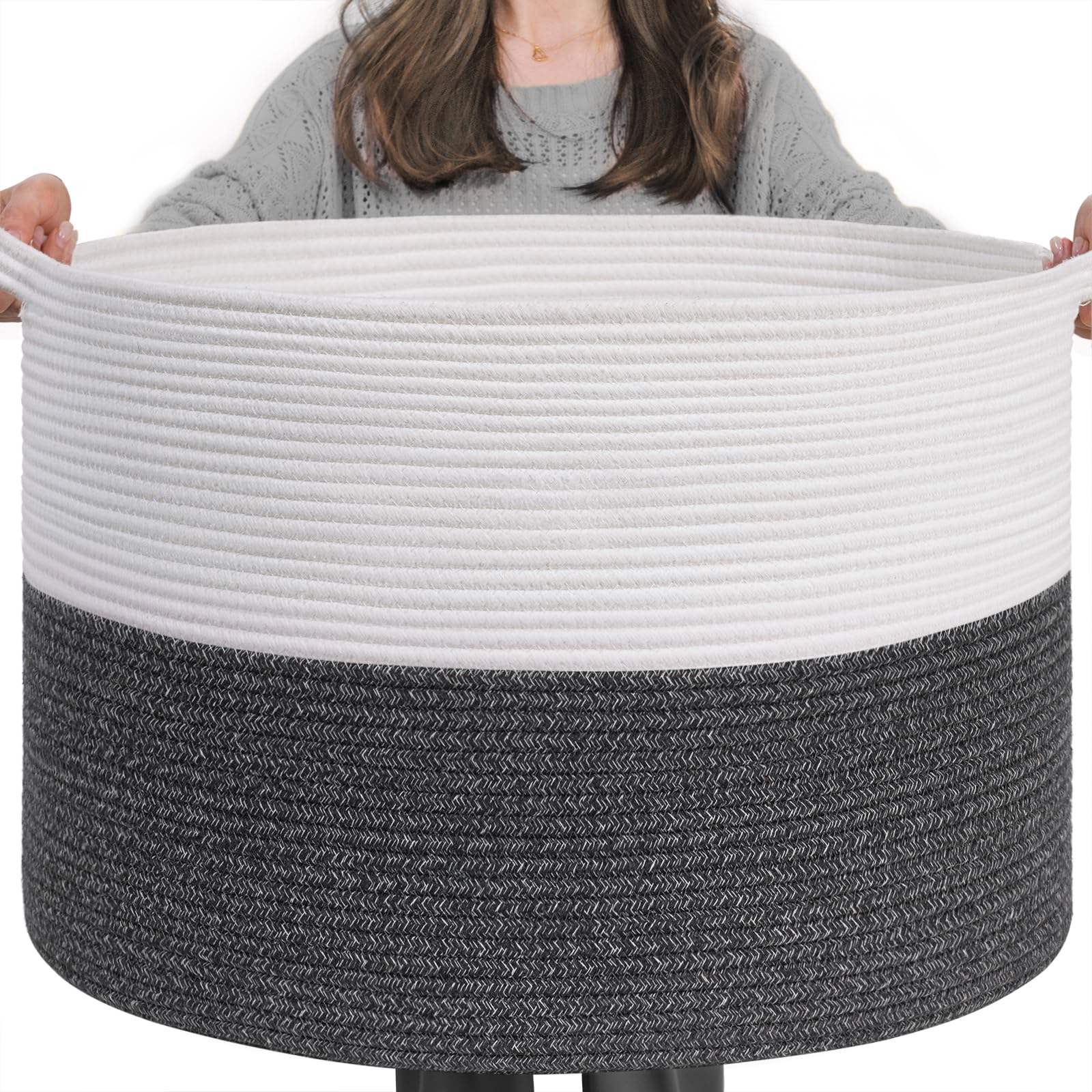 XXL Cotton Rope Basket 21.7