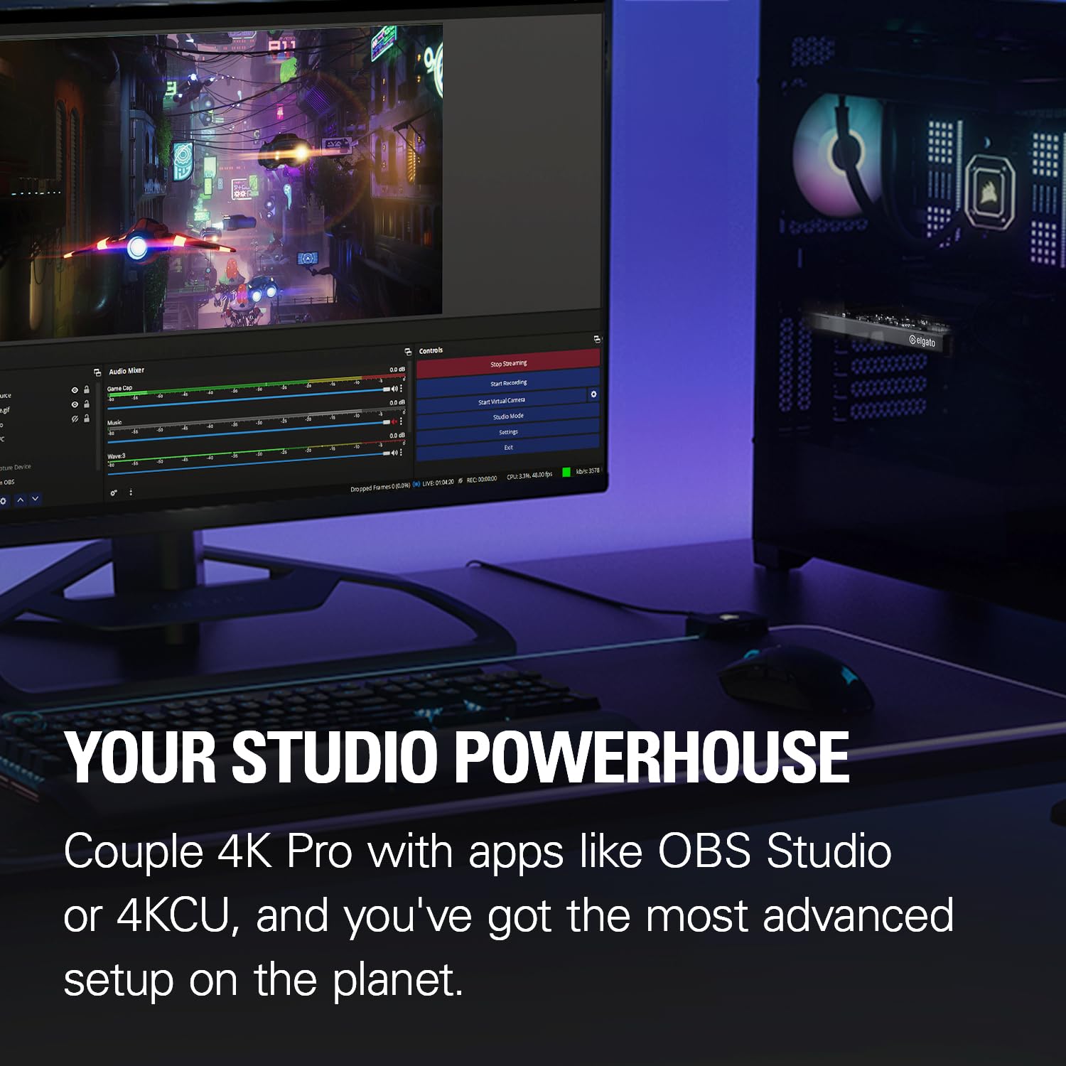 Elgato 4K Pro Internal Capture Card - 8K60 Passthrough & 4K60 HDR10 with Ultra-Low Latency for PS5, Xbox Series X/S, PC, OBS - Perfect for Live Streaming, Game Recording & Dual PC Setups (Windows Compatible)