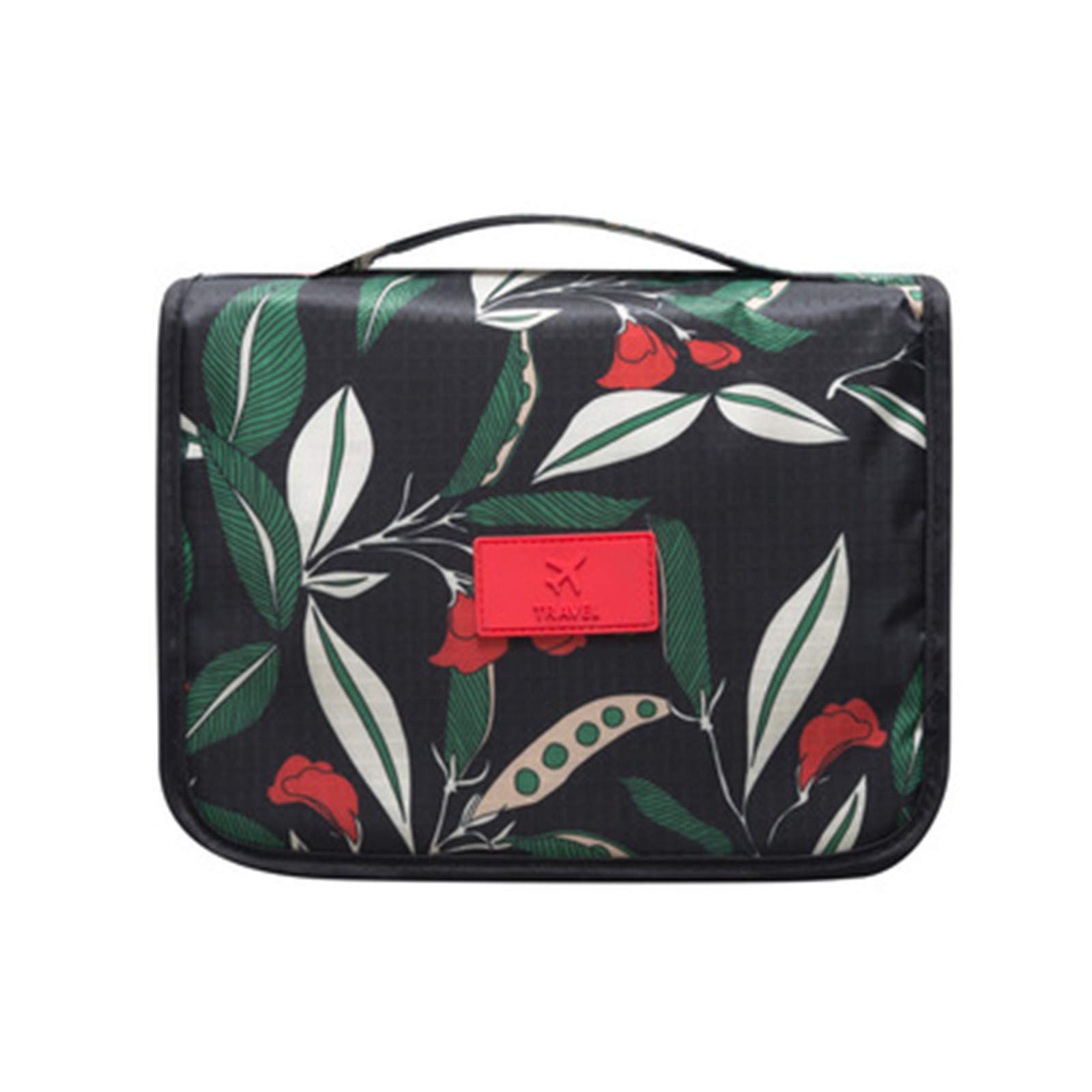 Waterproof Travel Makeup Organizer with Hanging Hook - Portable Cosmetic & Toiletry Bag for Vacuum Sealed Clothes & Luggage - Perfect for Airplane, Camping & Business Trips