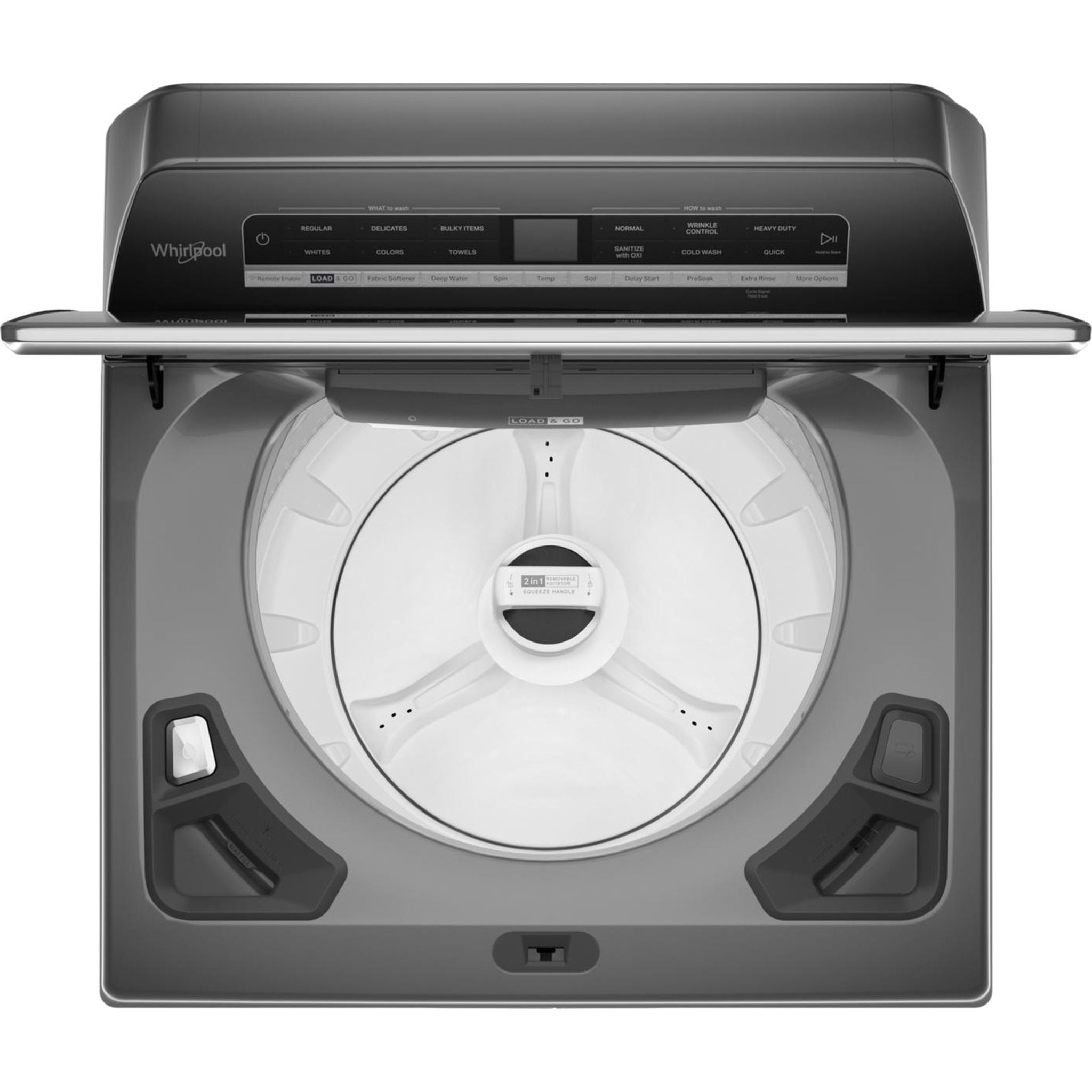 Whirlpool WTW8127LC Top Load Washing Machine - Chrome Shadow Finish | Large Capacity, Energy Efficient | Perfect for Laundry Rooms & Apartments