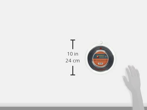 Kirschbaum Reel MAX Power Rough Tennis String – 1.30mm/16-Gauge, Silver Grey | Durable Polyester String for Enhanced Spin & Control | Perfect for Competitive Play & Tournament Matches