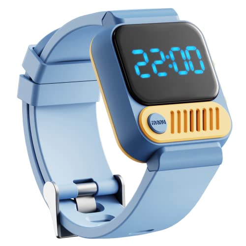 **Waterproof & Rechargeable Potty Training Timer Watch for Kids - Boys & Girls Toilet Training Aid with Music, Alarm & Auto Timer - Toddler Potty Training Tool for Home & Travel (Blue)**    *(Perfect for potty training at home, daycare, or on-the-go!)*