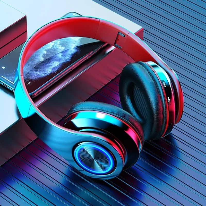 T39 Bluetooth Wireless Gaming Headset - Foldable Lightweight Over-Ear Headphones with Built-in Mic, 20H Battery Life for Mobile Gaming, PC & PS5 (Black) - Perfect for Esports, Online Classes & Work Calls