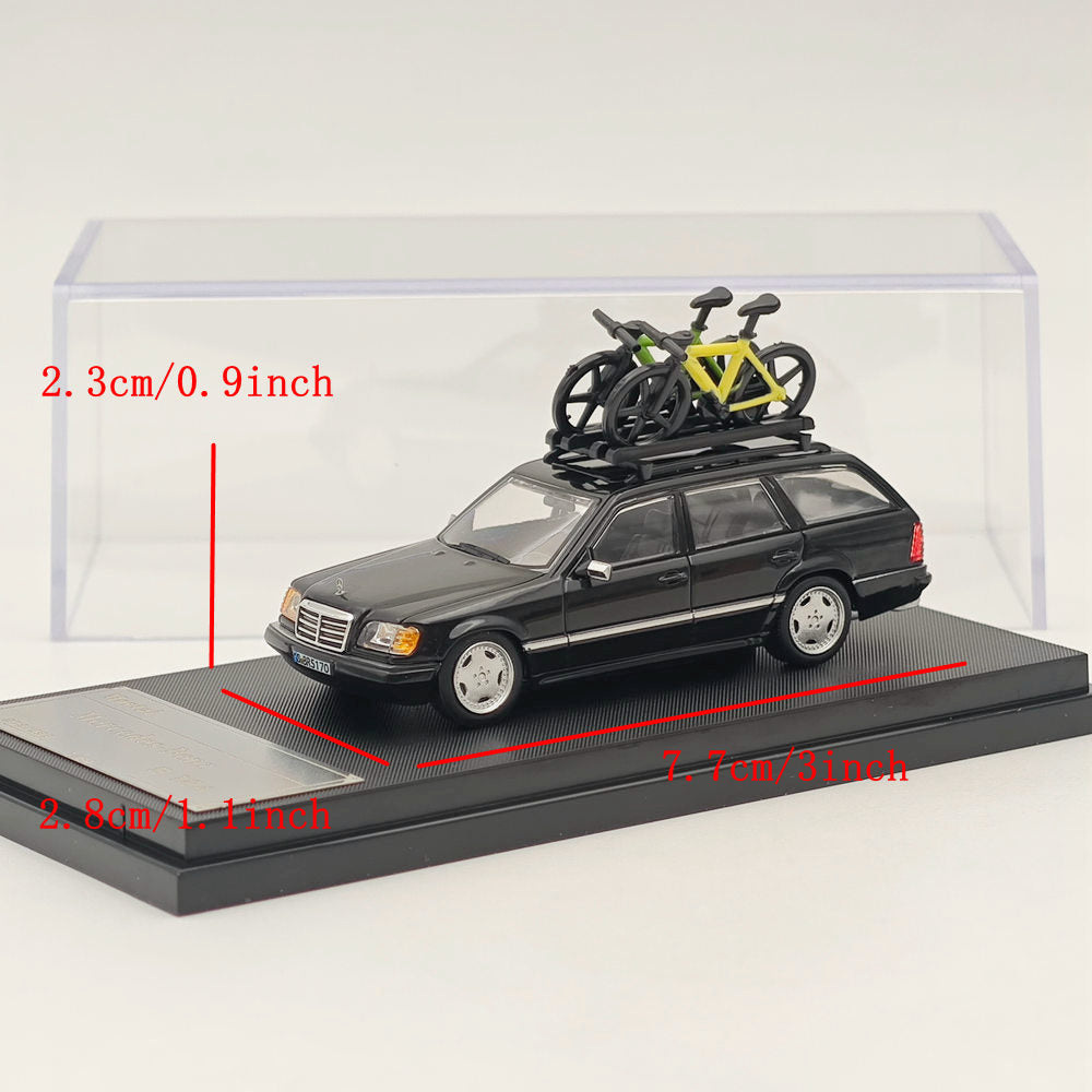 1:64 Scale Mercedes Benz S124 Diecast Model Car - White & Black Collectible Toy for Adults & Kids | Perfect for Display, Gifts, and Diecast Collections