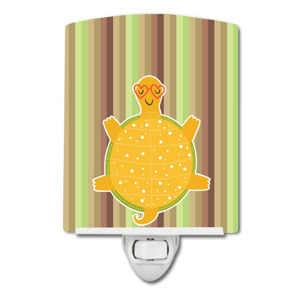 Ceramic Turtle Night Light - Cute & Soothing Nursery Decor for Kids, Baby Room, Bedside Table - Perfect for Bedtime Stories & Nighttime Comfort