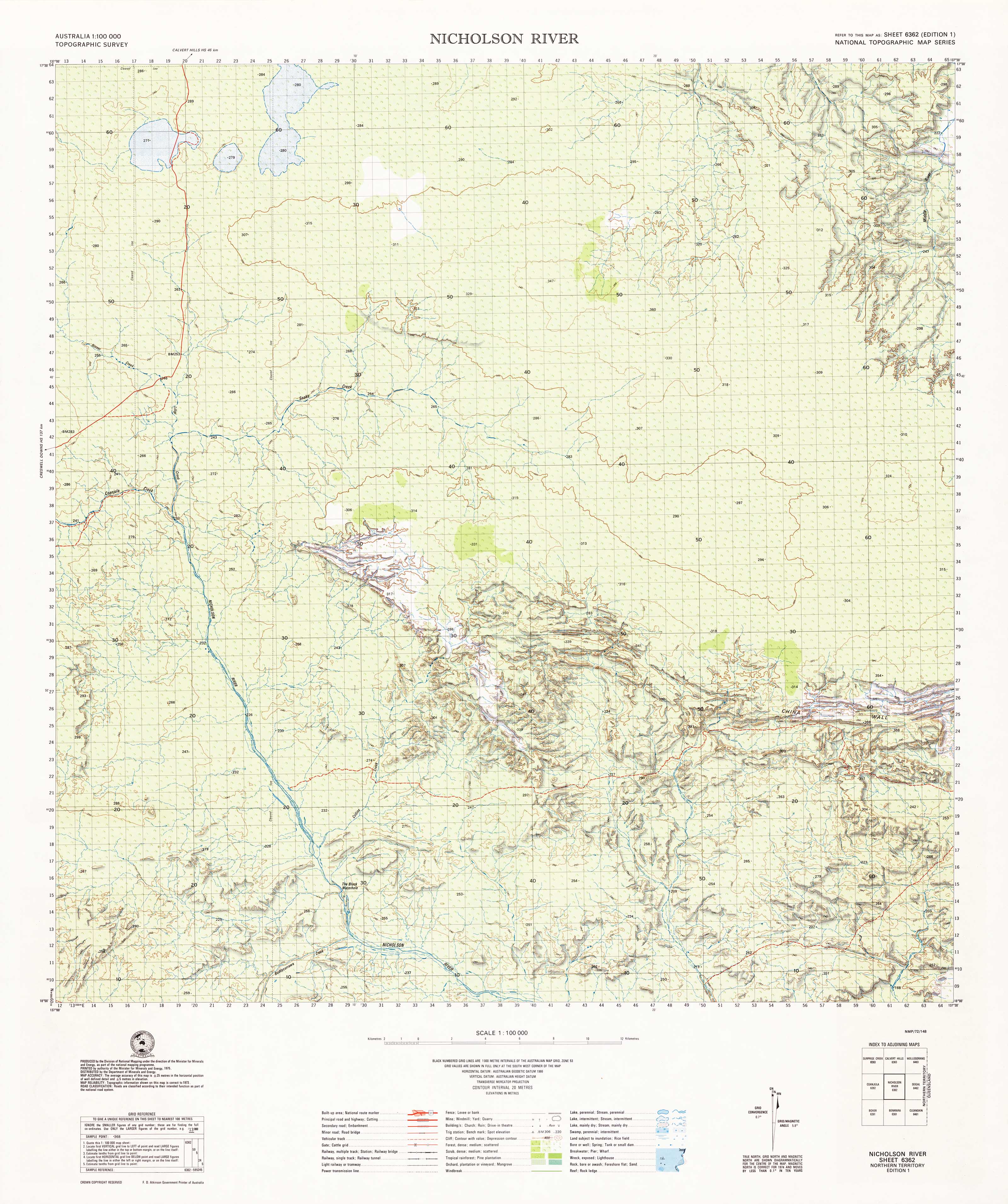 6362 Nicholson River 1:100k Topographic Map - Detailed Hiking & Outdoor Adventure Navigation for Camping, Backpacking, and Exploration