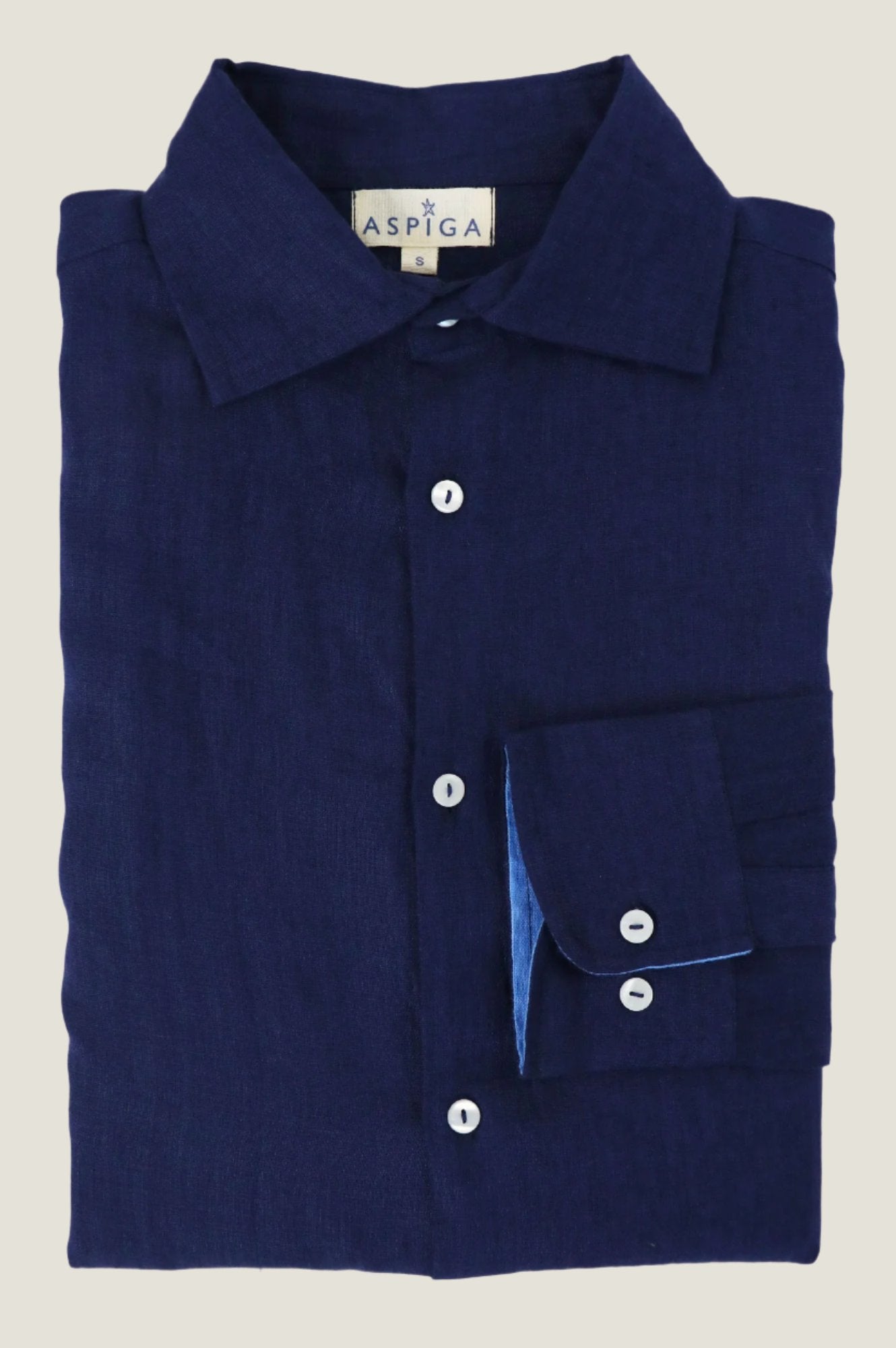 Premium Men's Linen Shirt - Navy Blue | Breathable & Comfortable Summer Casual Wear for Outdoor Activities & Travel