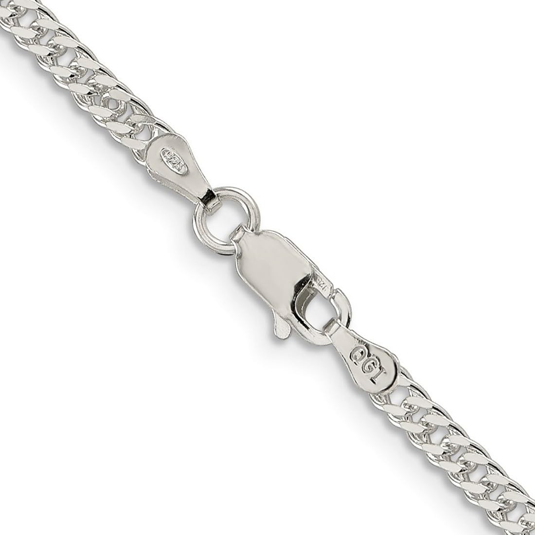 925 Sterling Silver Rambo Chain Necklace for Men & Women - Adjustable Lengths 14