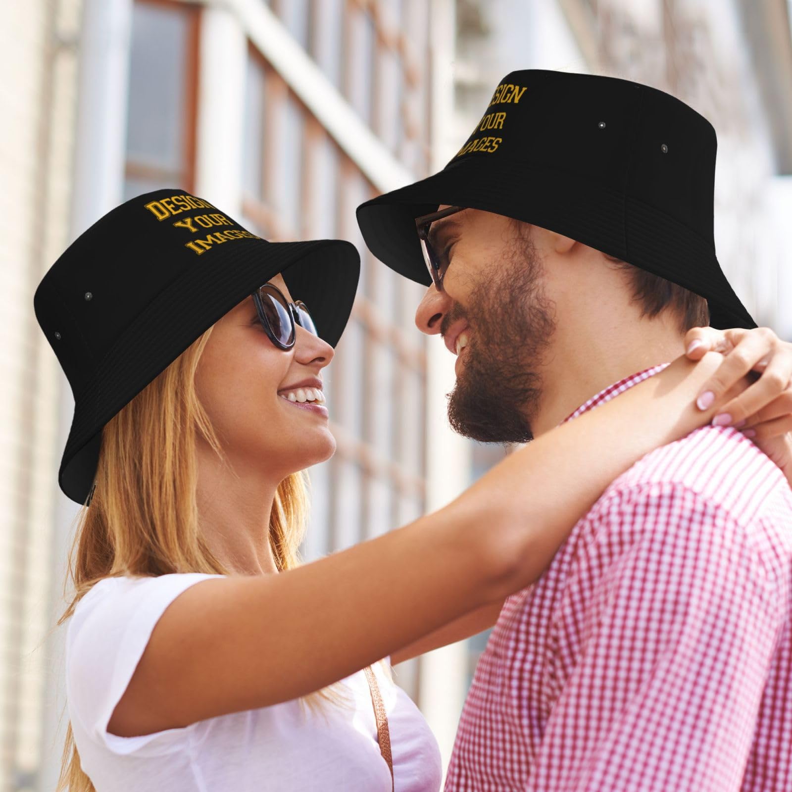 Custom Bucket Hats for Men - Personalized & Embroidered Design Your Own Hat - Summer Sun Protection & Outdoor Activities