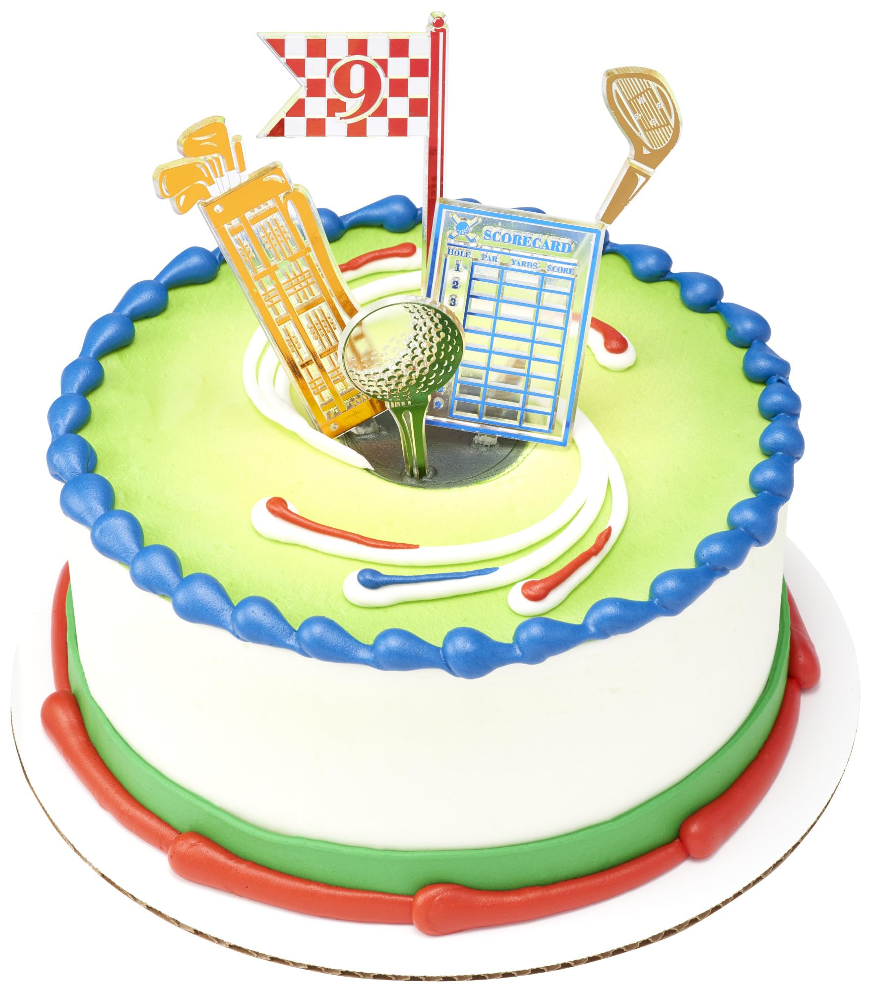 Decopac Golf Cake Topper Kit - 5 Piece Plastic Cake Decorations for Birthday, Father's Day, Dad Gifts | Perfect for Golf-Themed Parties, Retirement Cakes & Sports Celebrations