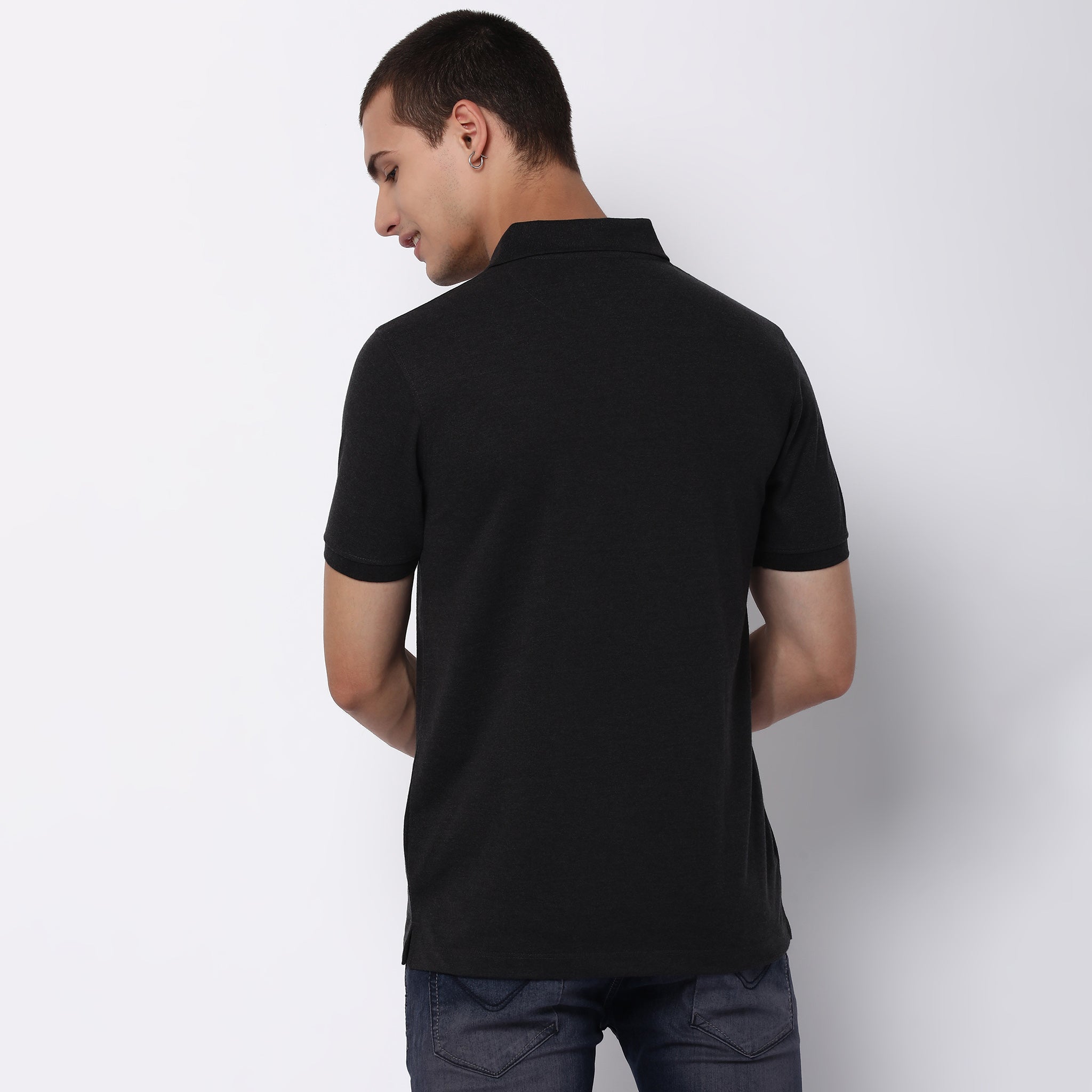Premium Double Dyed Polo Shirt for Men - Anti-Curl Collar Pique Knit - Casual & Business Wear - Golf, Office & Weekend Outfits