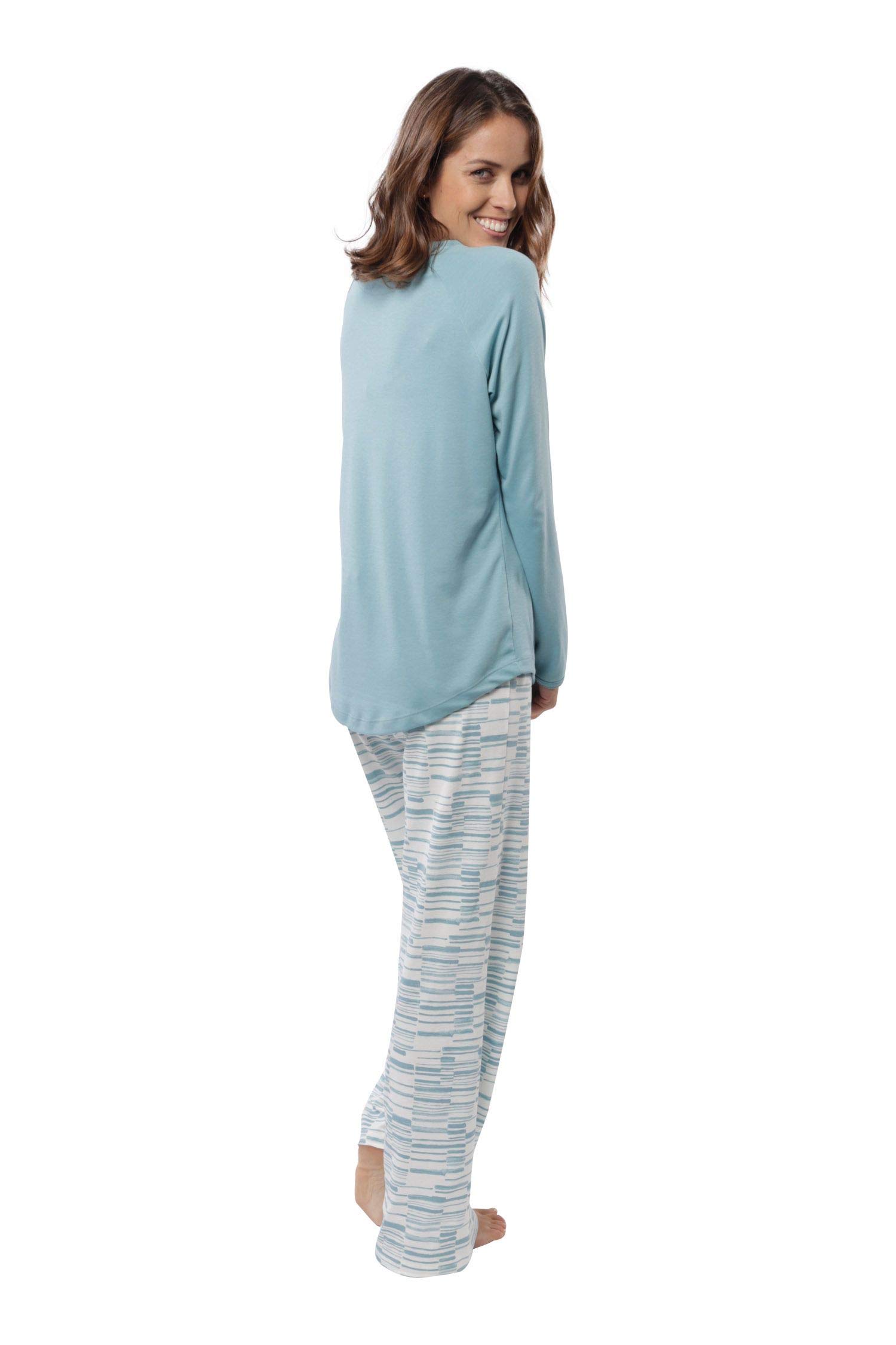 Premium 100% Pima Cotton Women's Pajama Set - Ultra Soft Sleepwear for Women - Lounge & Sleep Comfort - Perfect for Relaxing at Home, Spa Nights & Cozy Evenings