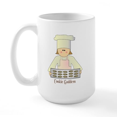 White - Cookie Goddess Large Mug