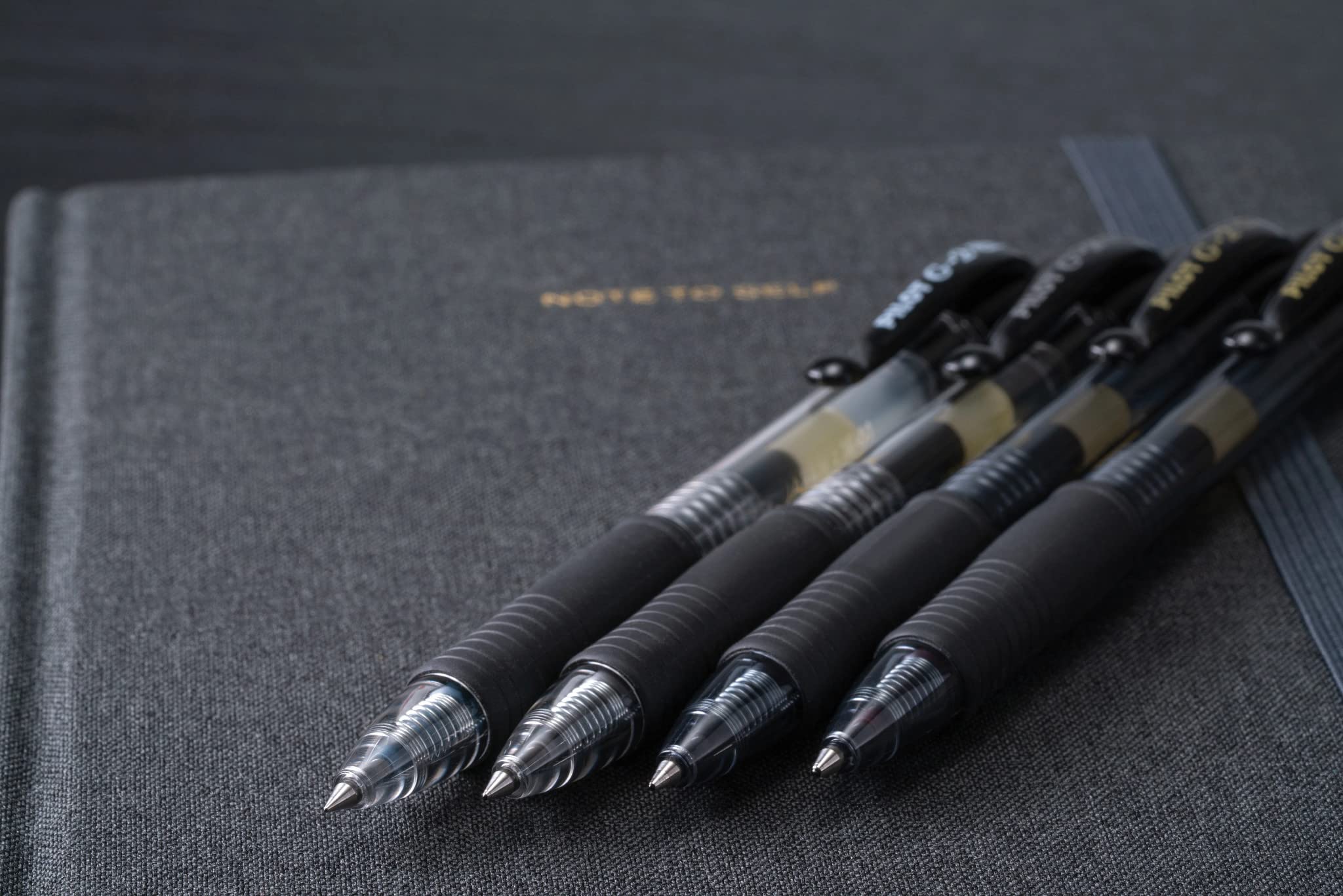 Premium G2 Gel Roller Pens - 12 Pack Black 1mm Bold Point - Smooth Writing for Office, School & Note Taking - Pilot G2 Refillable Gel Pens