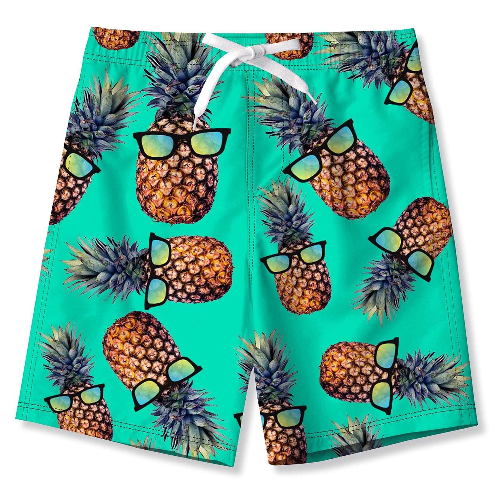 UNICOMIDEA Boys Quick Dry Swim Trunks with Mesh Lining - Comfortable Beach Shorts for Kids Ages 5-14 | Perfect for Swimming, Surfing & Summer Outdoor Activities