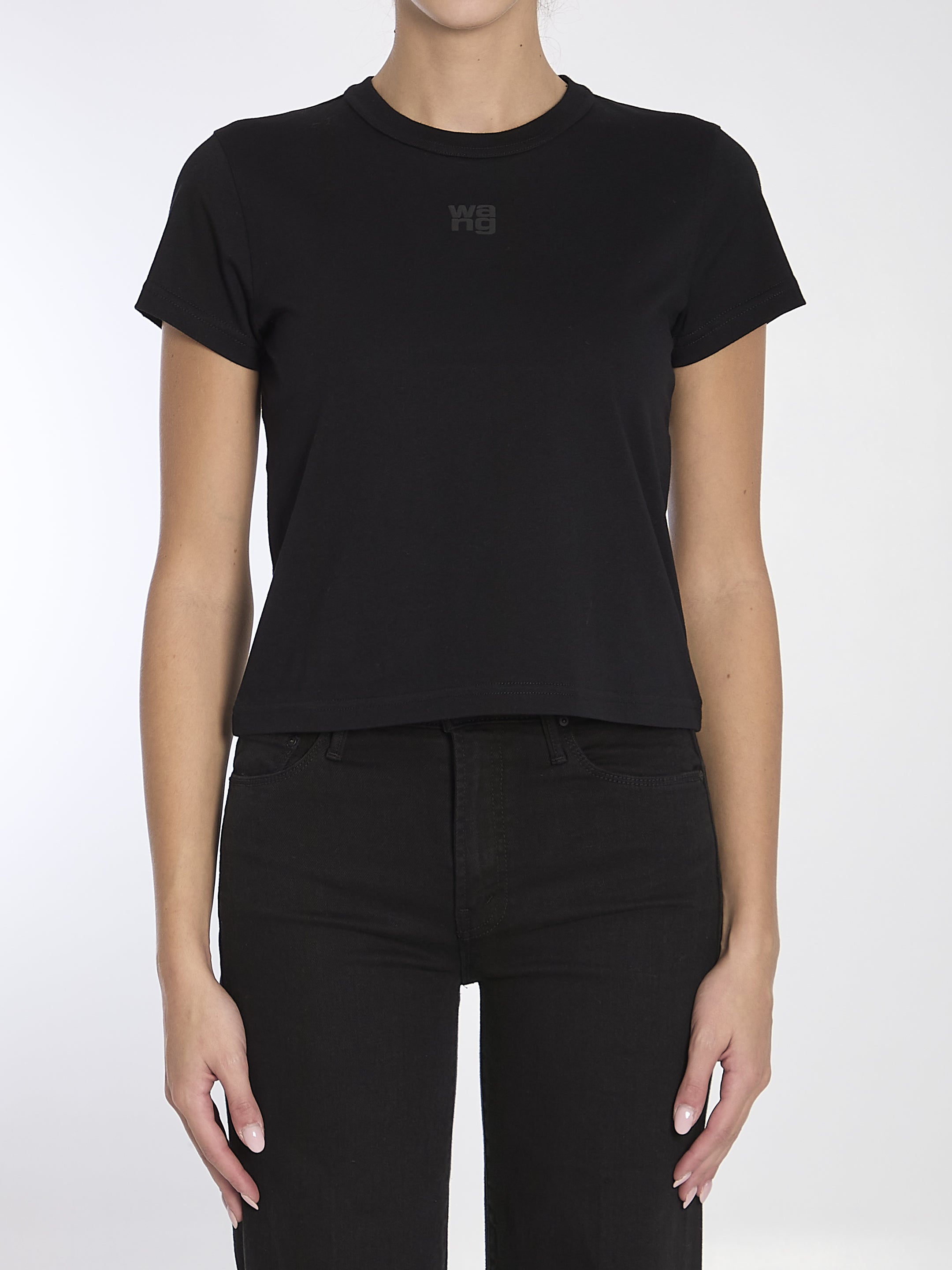 Alexander Wang Logo T-Shirt for Women - Stylish Casual Cotton Tee for Everyday Wear, Street Fashion & Outfits