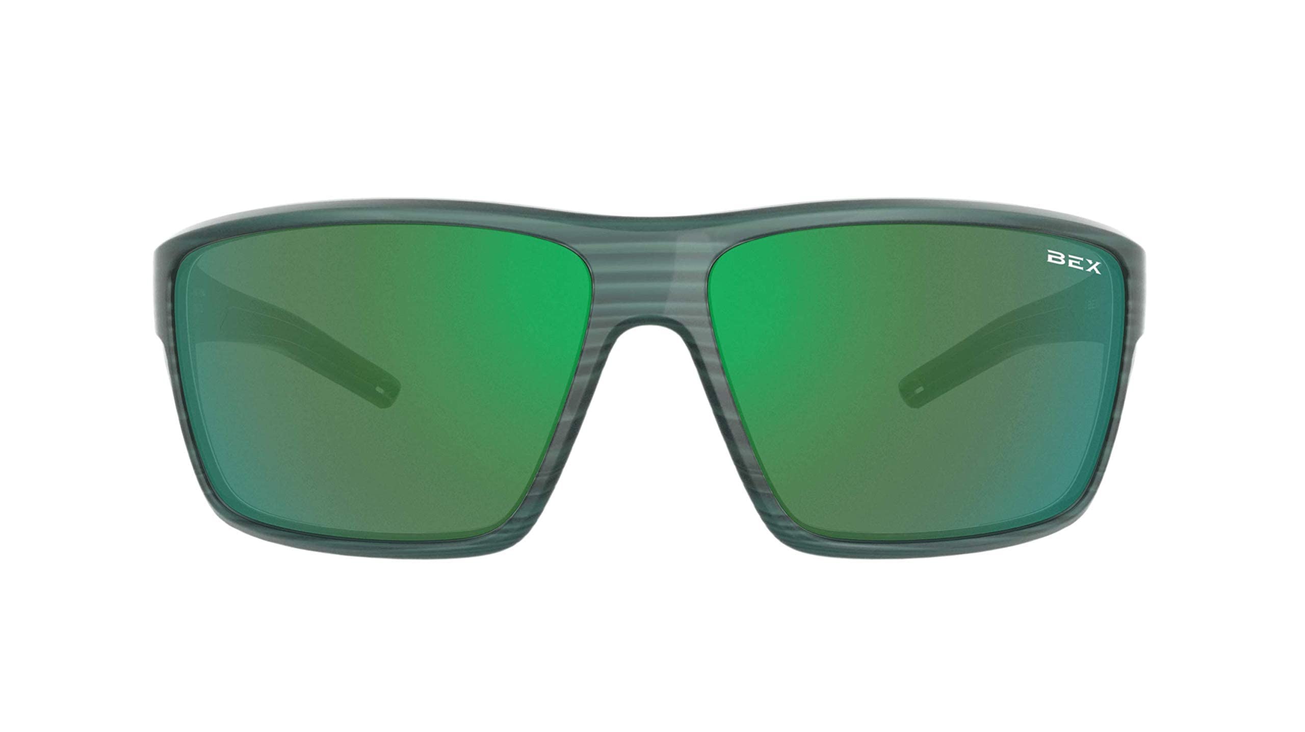 BEX Fin Polarized Sunglasses for Men & Women - UV Protection, Anti-Glare, Lightweight Green Frame - Perfect for Driving, Fishing & Outdoor Activities