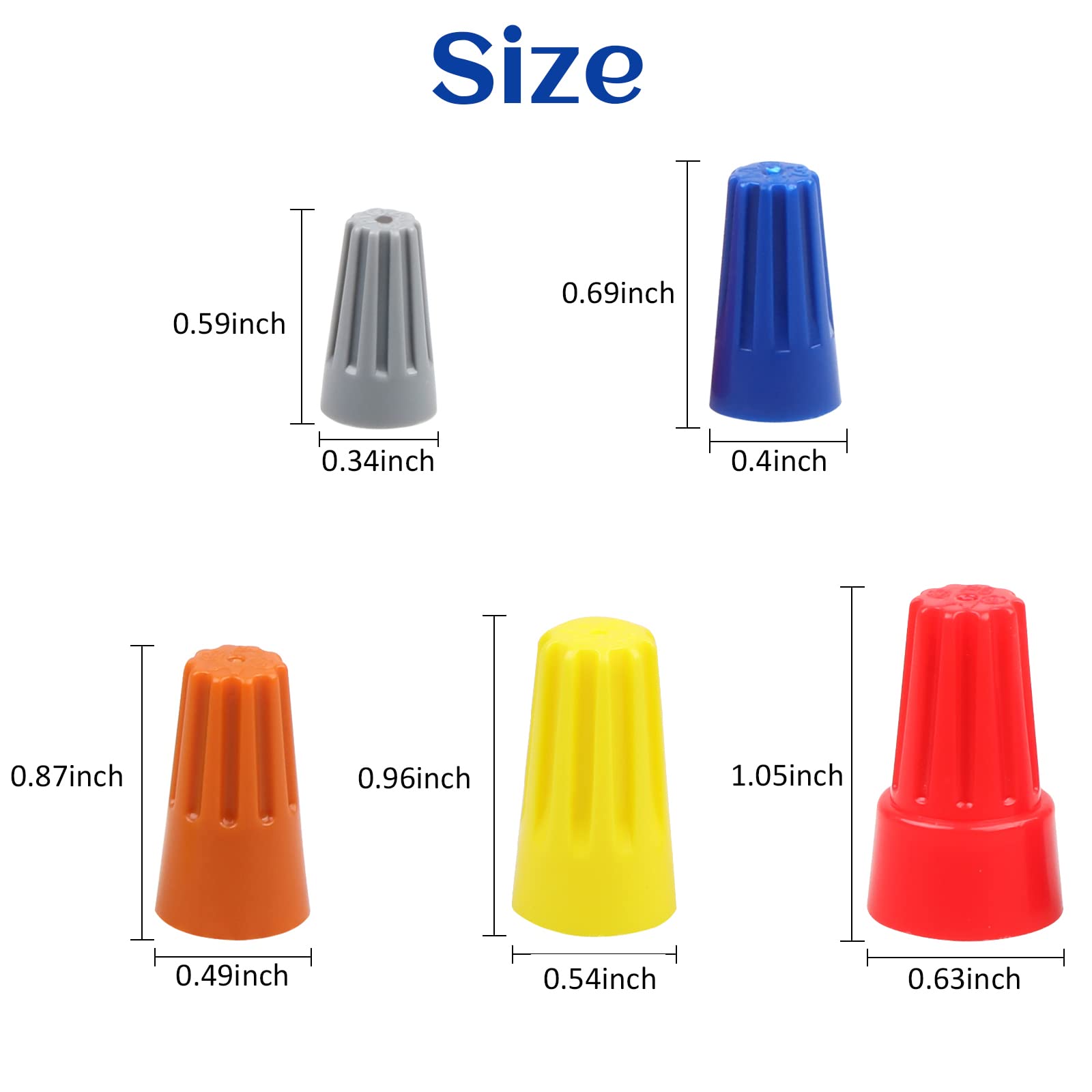 180 PCS Spring-Loaded Wire Connectors - Color-Coded Insulated Twist-On Electrical Wire Caps for Quick & Secure Connections - Ideal for DIY Home Wiring, Electrical Repairs & Automotive Projects