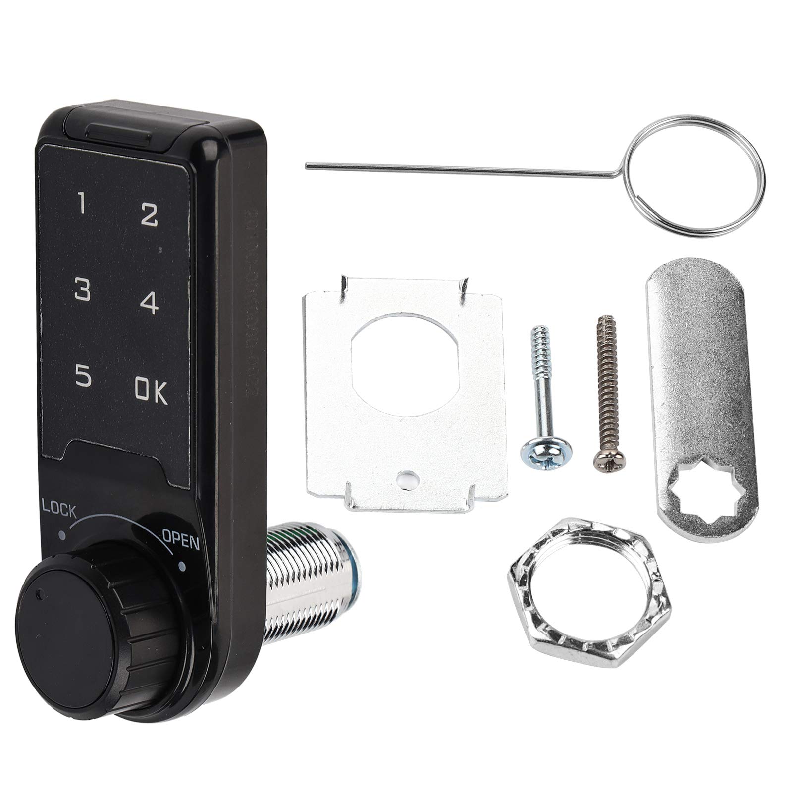 Smart Keyless Entry Door Lock with Touch Keypad - Digital Electronic Security Cabinet & Coded Locker - Easy Installation (30