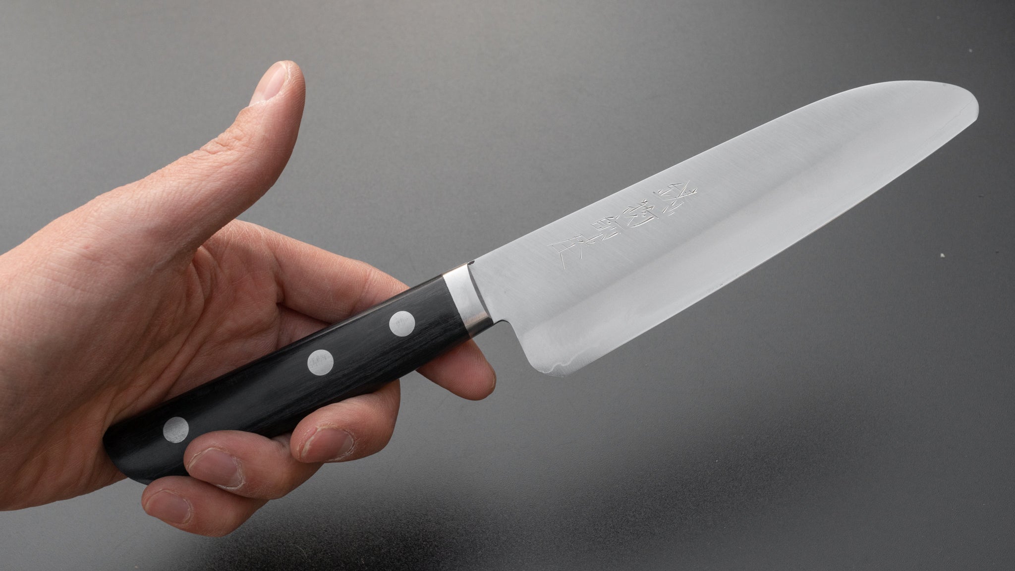 Hitohira Imojiya MZ VG 1 Kids Knife 135mm Pakka Handle - Perfect for Children's Cooking Classes & Safe Food Prep at Home