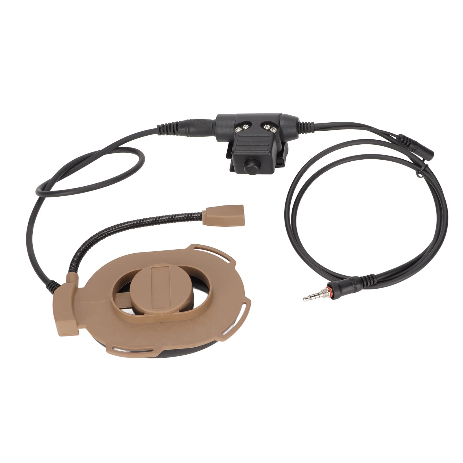 Uxsiya Motorcycle Headset - ABS Clear Sound Unilateral Military Headset for VX-6R & VX-7R - Perfect for Military Communication & Outdoor Adventure Riding