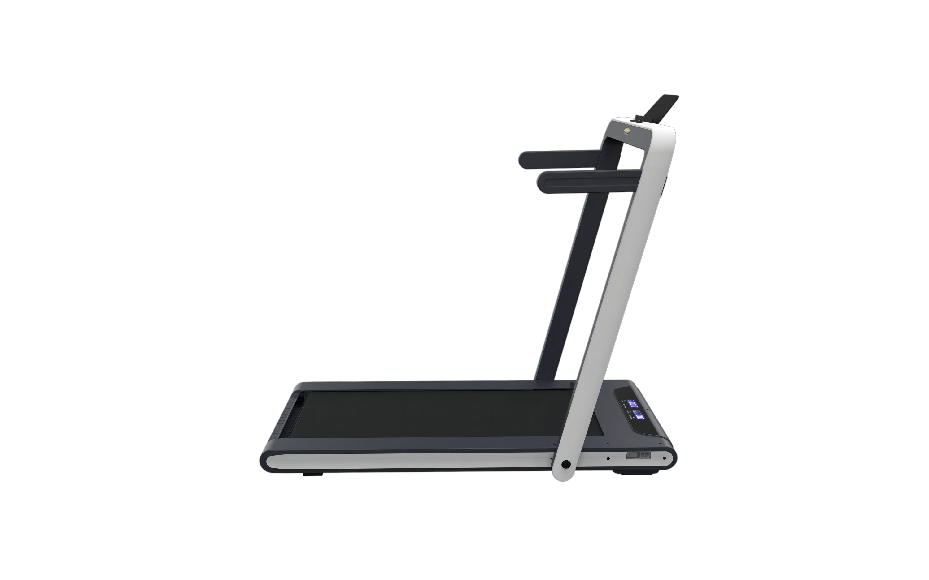 2 in 1 Under Desk Treadmill - 2.5HP Folding Electric Treadmill for Walking & Jogging | Home Office Workout Machine with Remote Control | Perfect for Small Spaces & Work from Home Fitness (White)
