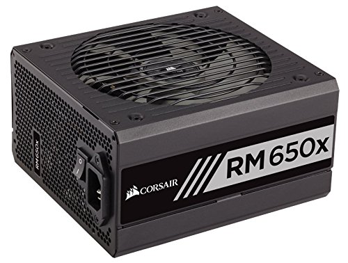 Corsair RMX Series 650W Fully Modular Power Supply (CP-9020091-NA) - 80 Plus Gold Certified, Quiet Operation for Gaming PC & Workstation Builds