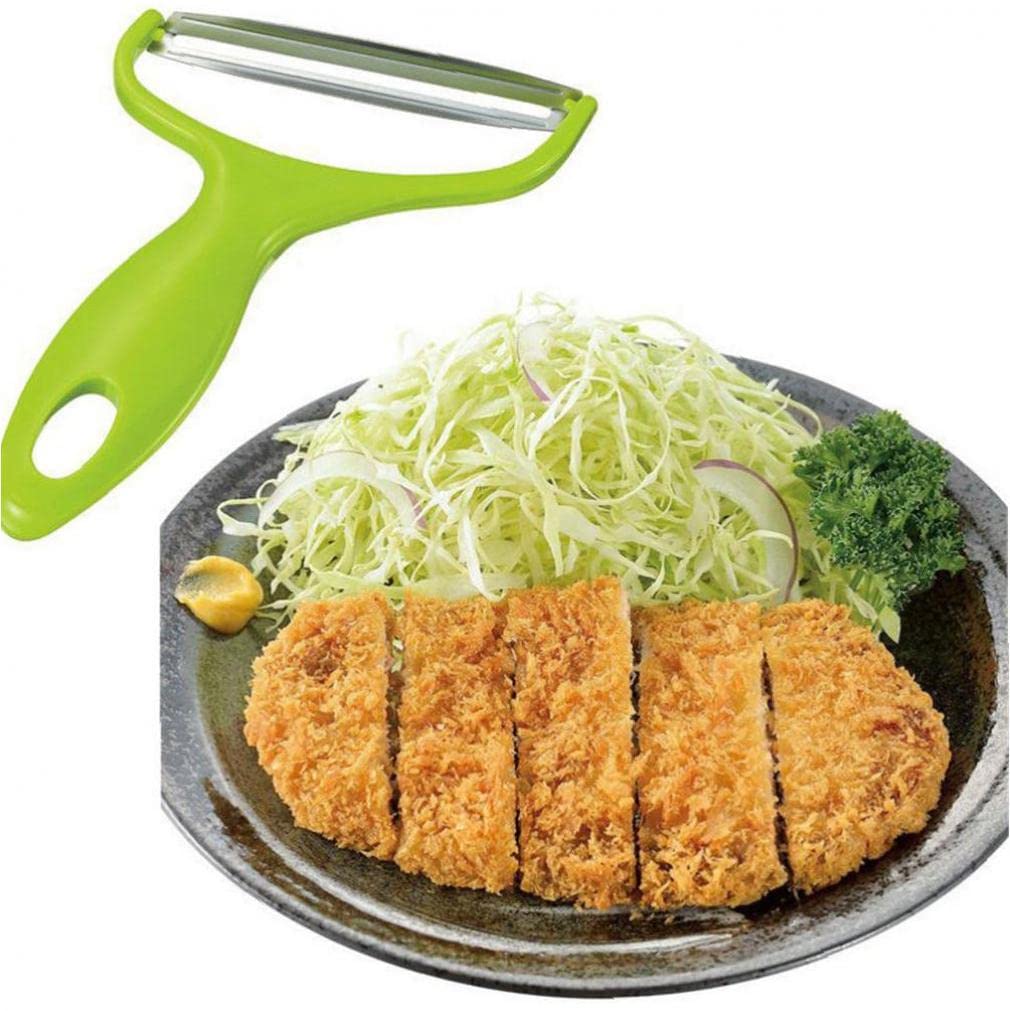 Premium Stainless Steel Cabbage Grater & Vegetable Slicer - Multi-Purpose Potato Peeler, Salad Maker for Kitchen - Perfect for Meal Prep, Coleslaw, and Healthy Cooking