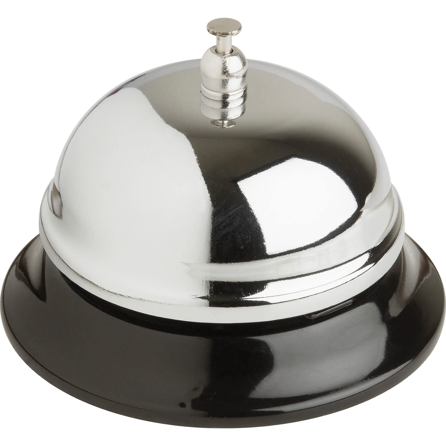 Business Source Nickel Plated Call Bell - Premium Desk Bell for Office, Restaurant & Customer Service (Loud Ringing, Durable Metal Construction)