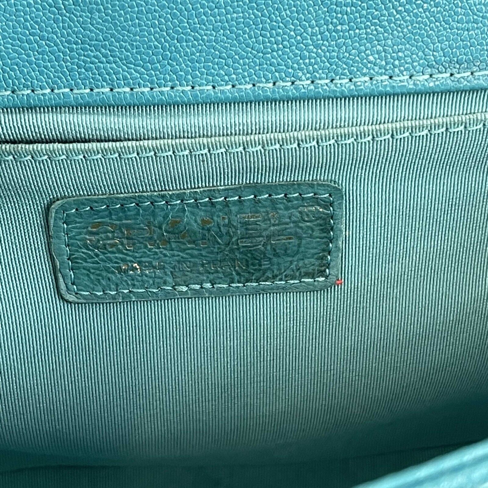 Chanel Excellent Boy Flap Medium Turquoise Leather Handbag for Women - Luxury Designer Crossbody Bag for Date Night, Parties & Special Occasions