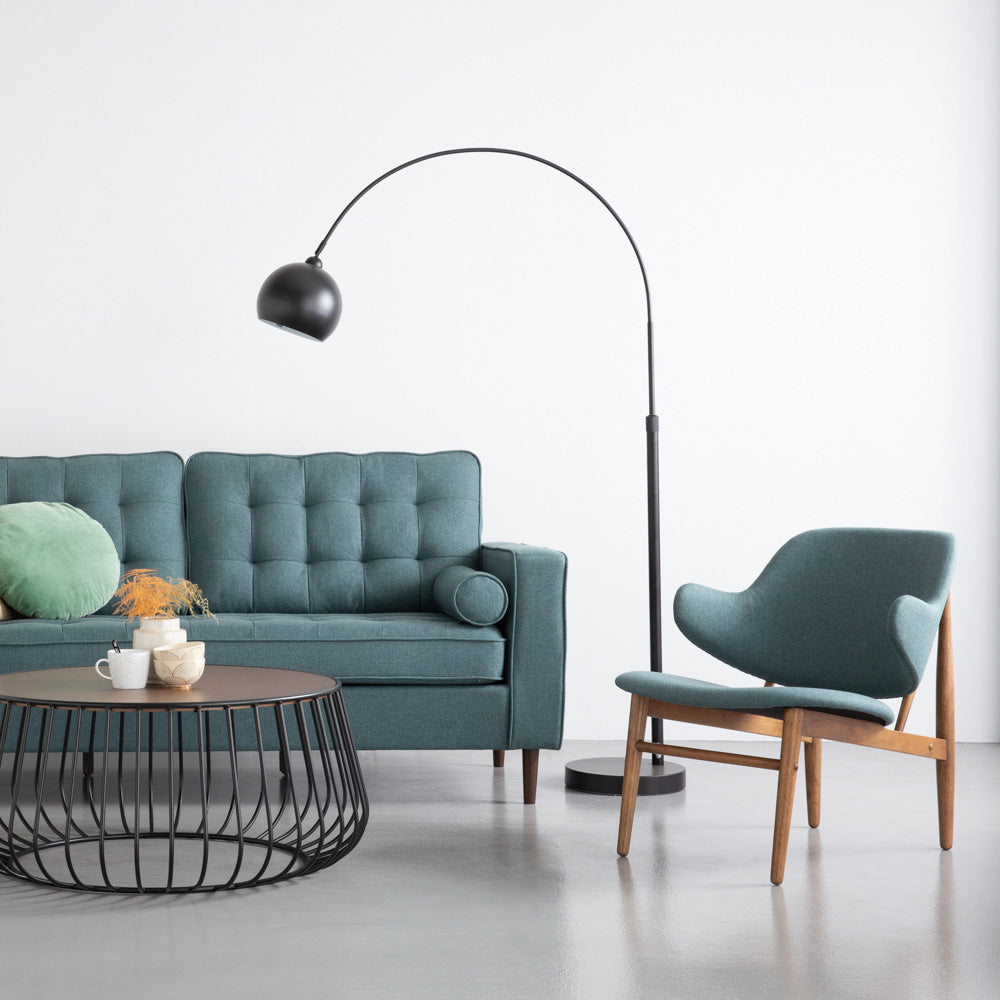 VERONIC Modern Lounge Chair in Cocoa & Nile Green - Comfortable Accent Chair for Living Room, Bedroom, or Office - Perfect for Relaxing, Reading, and Entertaining