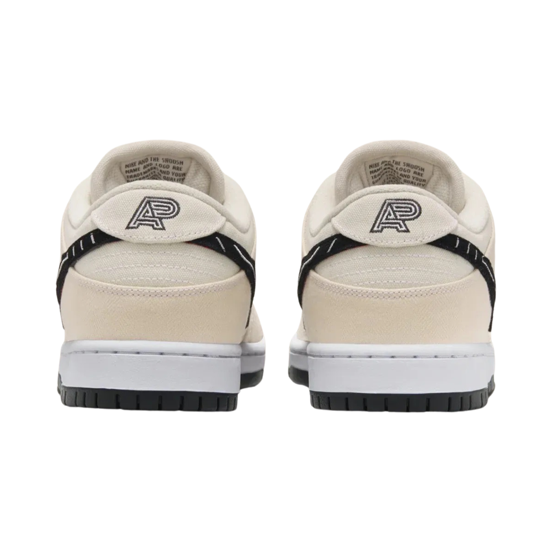 Nike SB Dunk Low Albino & Preto Fossil Black Sneakers - Men's Skateboarding Shoes for Streetwear & Casual Wear - Perfect for Skating, Urban Fashion & Everyday Comfort