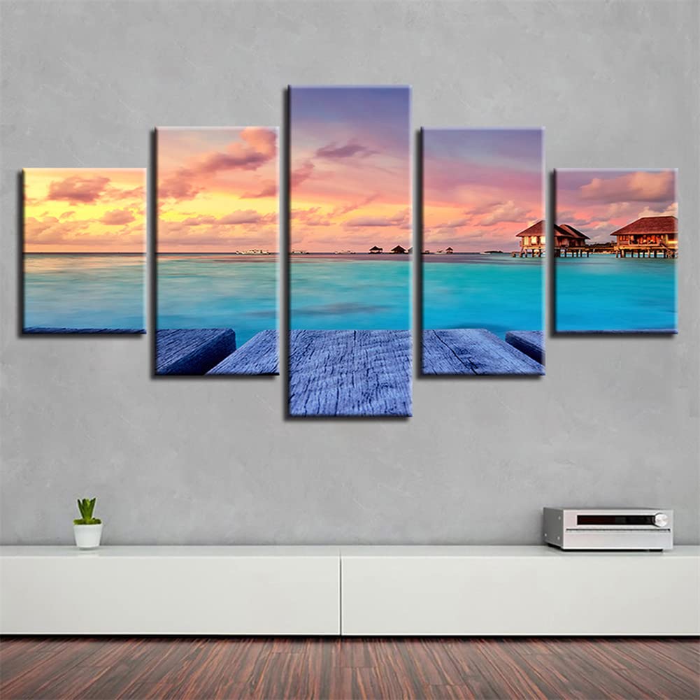 5D Diamond Painting Kits for Adults - 5 Pack Tree Landscape DIY Art Craft with Full Drill Rhinestones | Home Wall Decor, Stress Relief & Creative Gift Idea for Women & Beginners