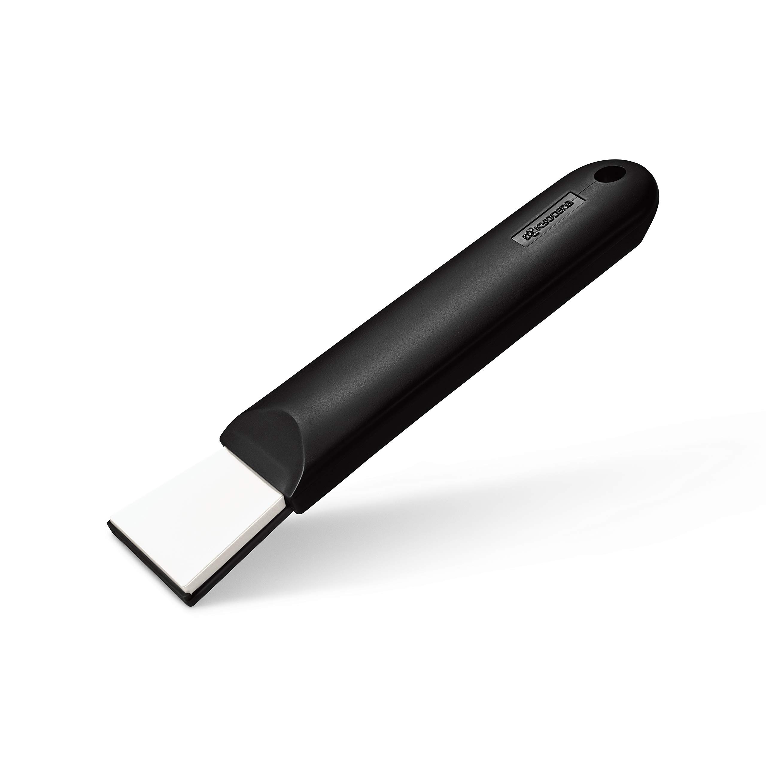 Kyocera Advanced Ceramic Dual Scraper - Black - Premium Kitchen Tool for Peeling, Slicing and Chopping Vegetables, Fruits and More - Perfect for Home Cooks and Professional Chefs