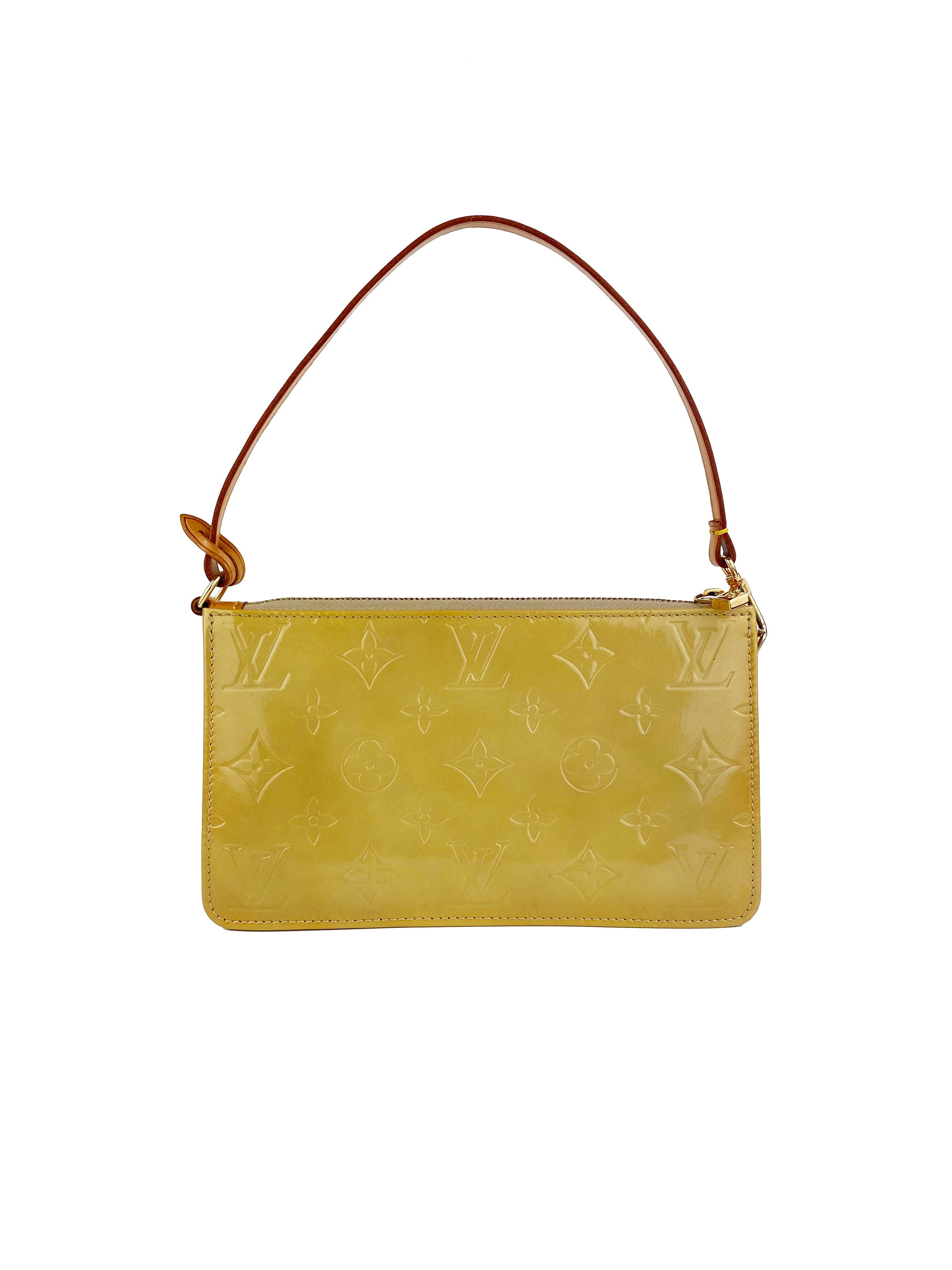 Authentic Louis Vuitton Vernis Lexington Pochette Clutch - Patent Leather Evening Bag for Women, Luxury Designer Handbag for Parties, Weddings & Special Occasions