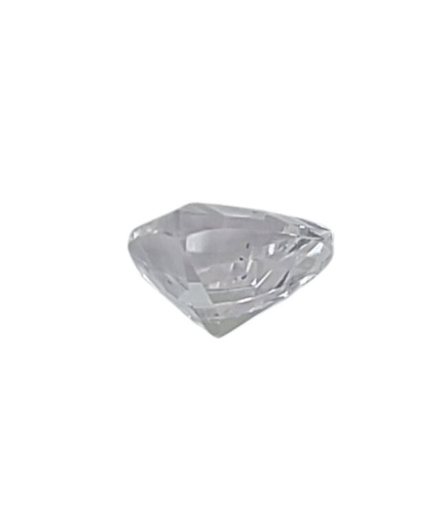 1.51ct Natural White Clear Sapphire Loose Stone - 7mm Trillion Cut VVS Clarity, September Birthstone, Diamond Alternative for Jewelry Making & Engagement Rings