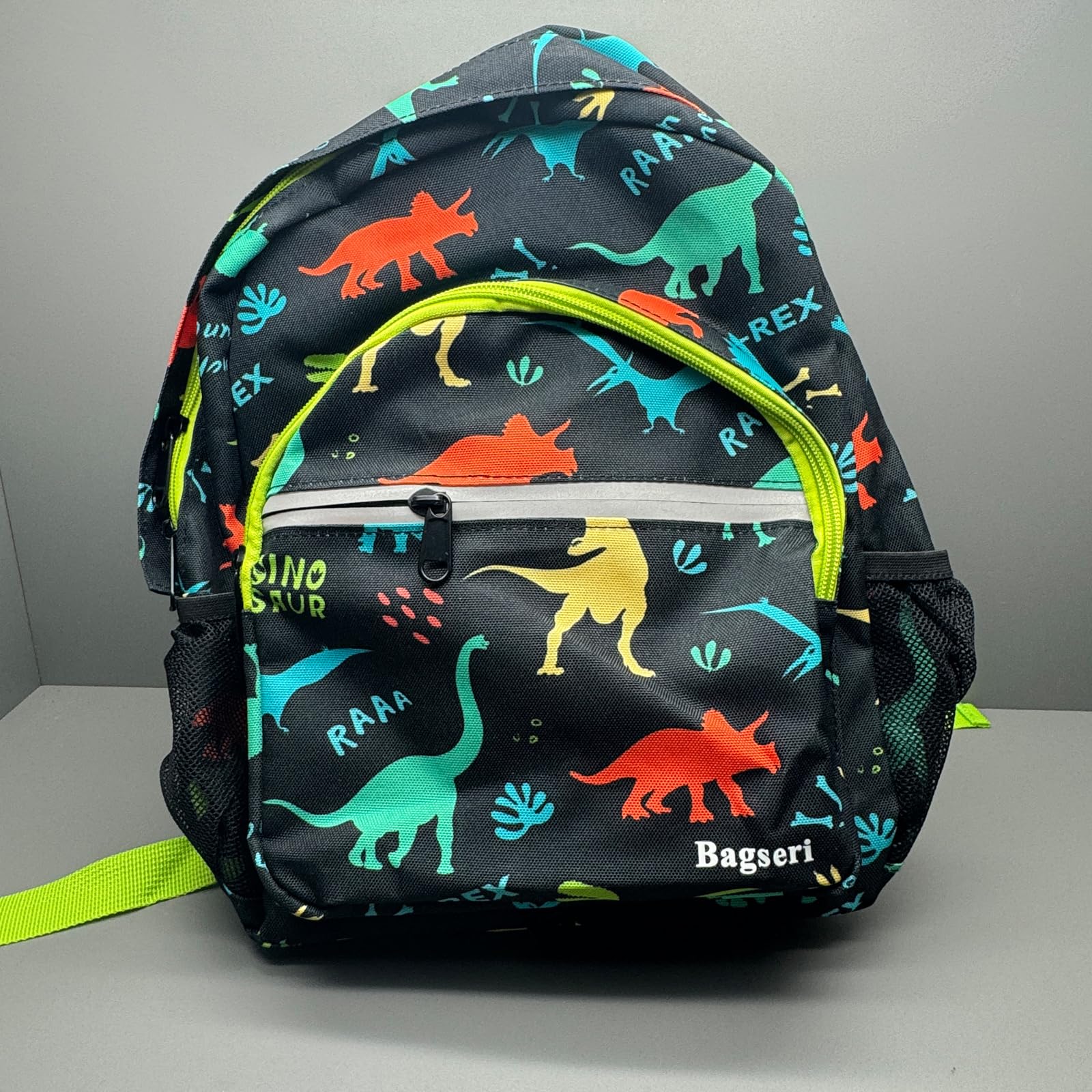 Dinosaur Backpack for Toddlers & Boys - Lightweight 12 Inch Kids Backpack for Daycare, Preschool & Travel | Cute Dinosaur Design, Black | Perfect for School, Outings & Daily Adventures
