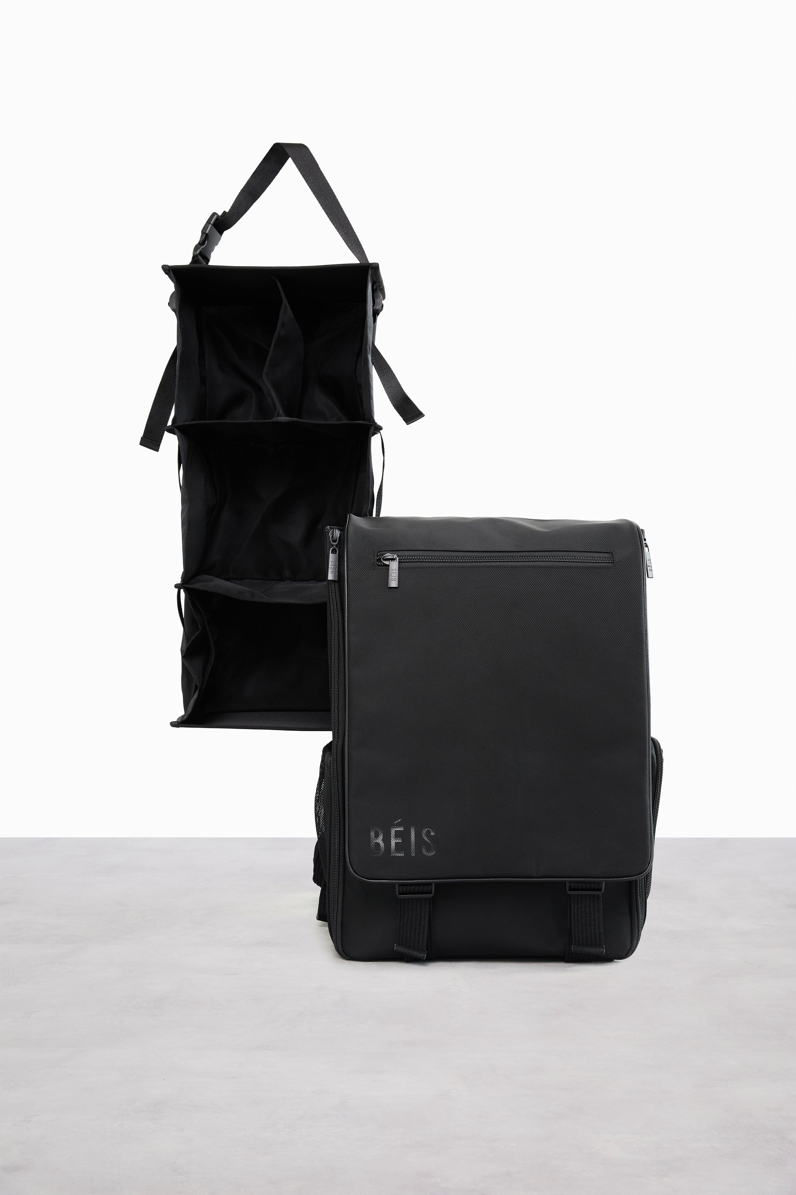 Premium Black Hanging Backpack - Lightweight Durable Travel & Hiking Daypack for Outdoor Adventures & Daily Commute