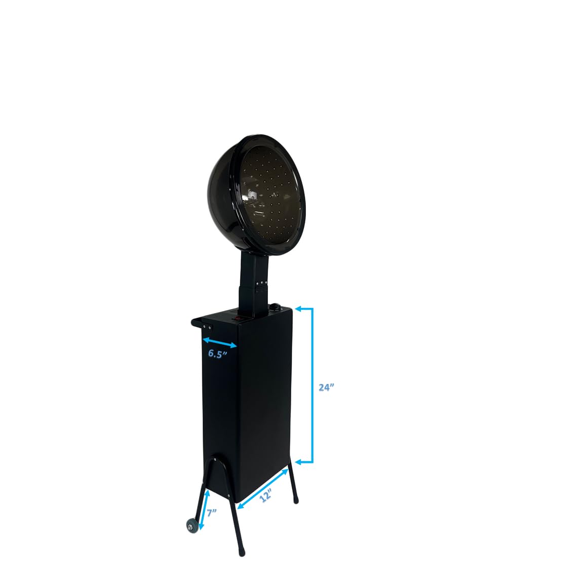 1200W Professional Ionic Hair Dryer with Bonnet Hood - Fast Drying, Salon Quality for Home & Travel Use - Perfect for Thick, Curly & Natural Hair Care