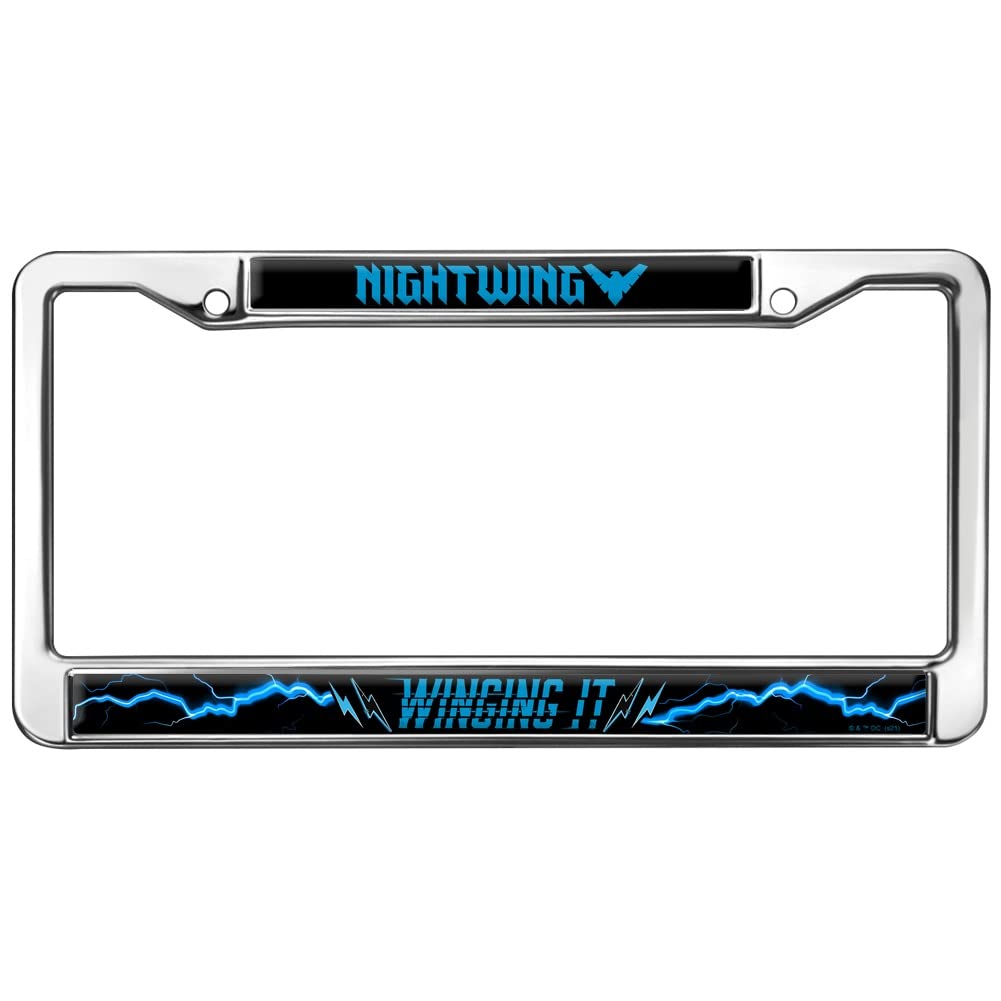 Nightwing Metal License Plate Frame - Durable & Stylish for Cars