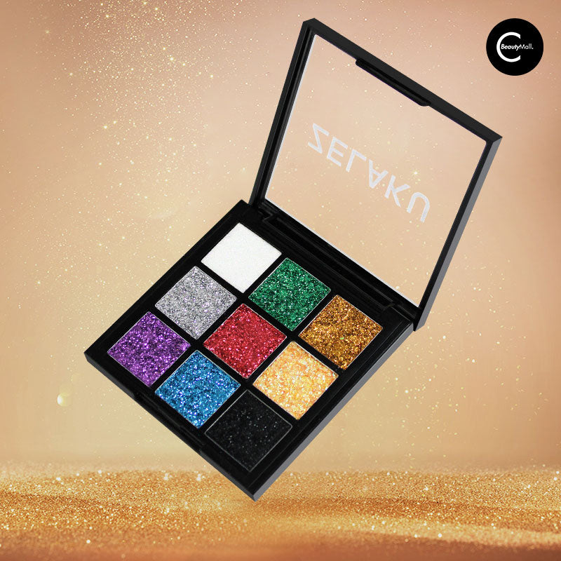 ZELAKU 9-Color Professional Eyeshadow Palette - Highly Pigmented, Long-Lasting Makeup for Day & Night Looks - Perfect for Parties, Weddings & Everyday Wear