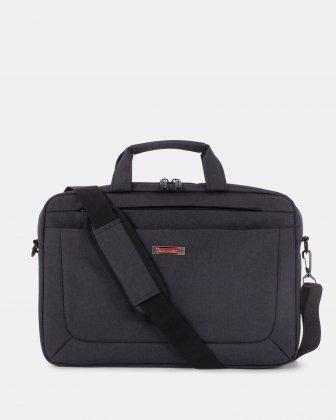 Swiss Mobility Cadence Soft Briefcase - Double Compartment Laptop Bag for Business & Travel - Perfect for Office Professionals & Commuters