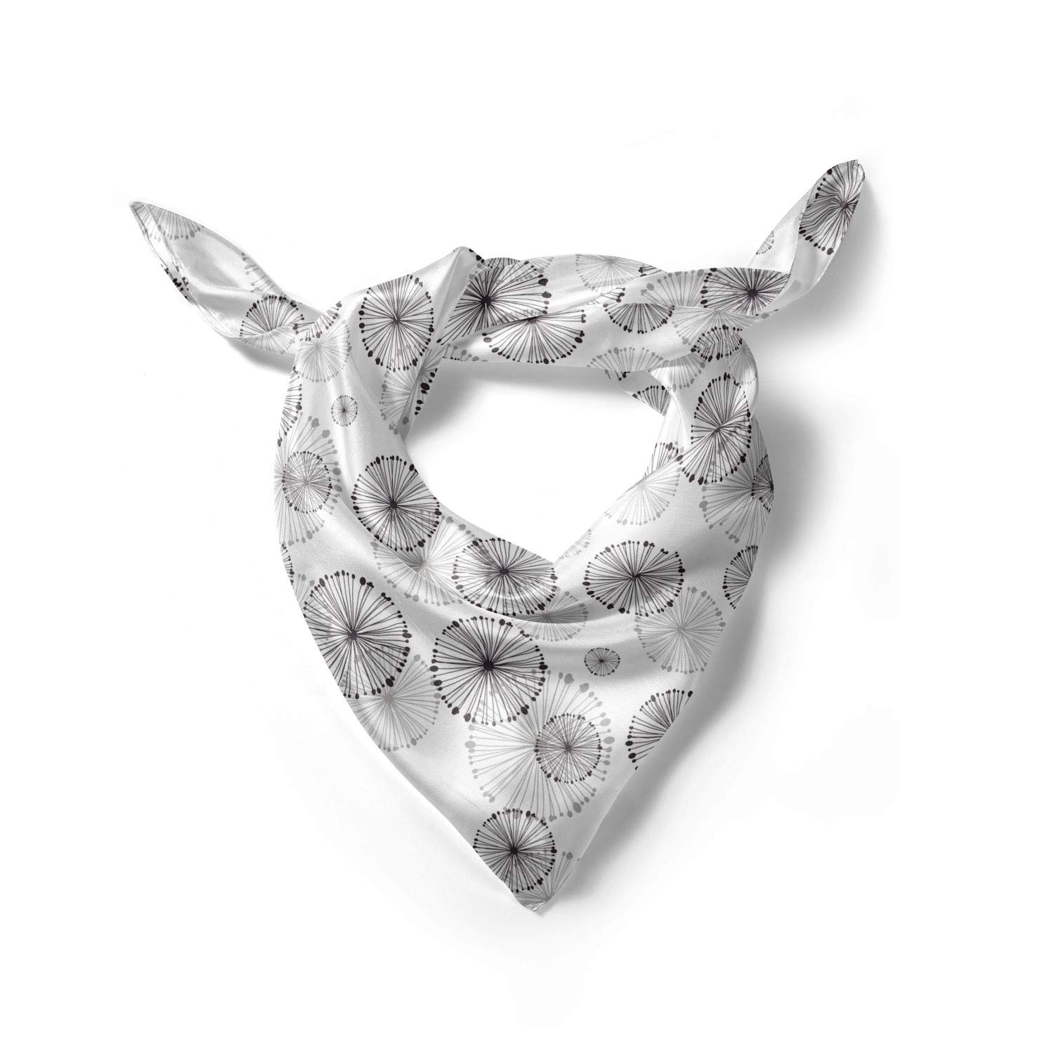 Ambesonne Abstract Head Scarf with Dandelion Motif - Stylish Hair Wrap for Women - Perfect for Beach, Travel, and Everyday Fashion Accessory