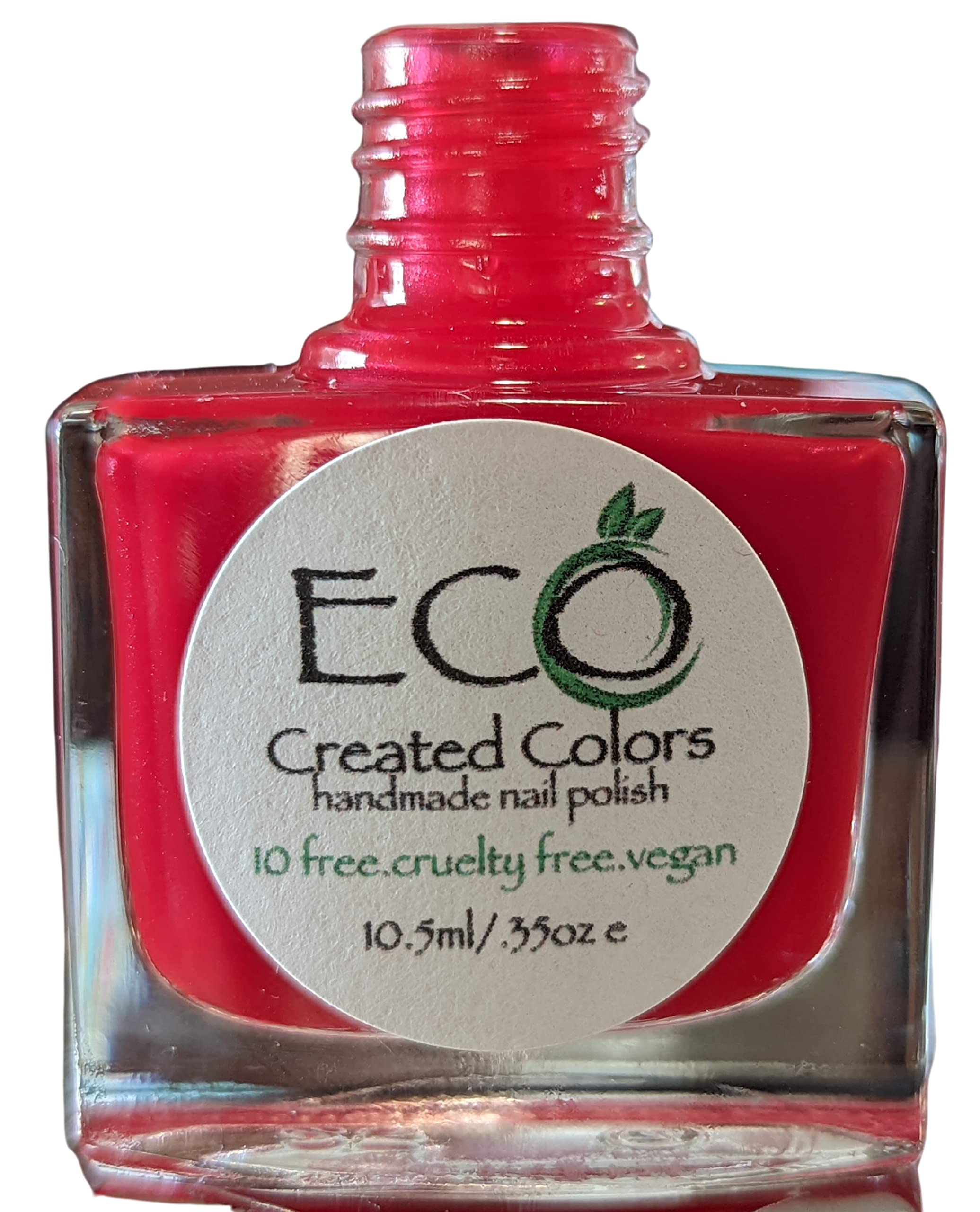 Falling in Love Red Nail Polish - Shimmer Nail Lacquer with Long Lasting Wear, Vegan & Cruelty Free - Perfect for Valentine's Day, Date Night & Special Occasions