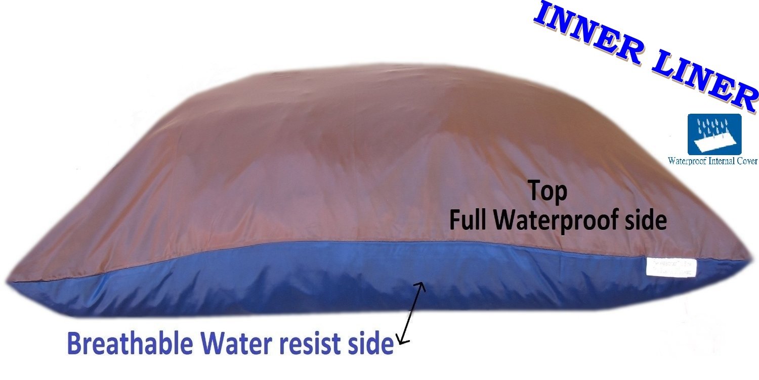 Durable Memory Foam Dog Bed with Waterproof Cover - Comfort for S/M/L Dogs (Beige, 47
